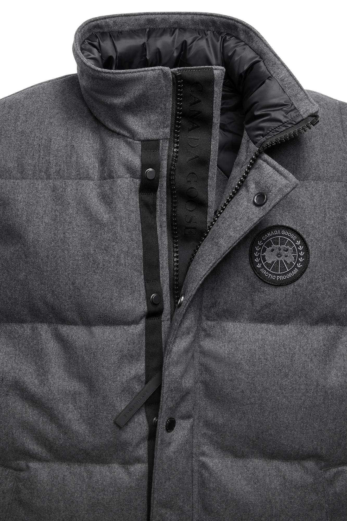 Garson Vest Wool (Men) - Slate Grey Melange