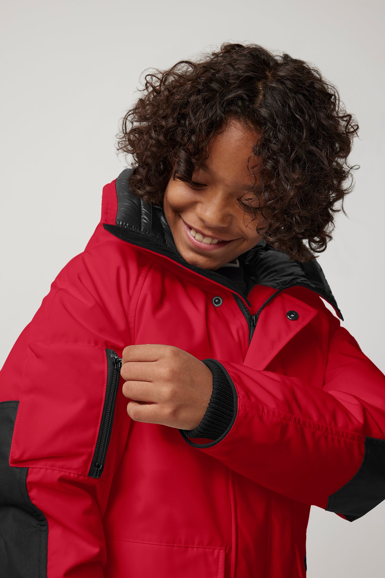 Youth Chilliwack Bomber (Kids) - Fortune Red - Image 5