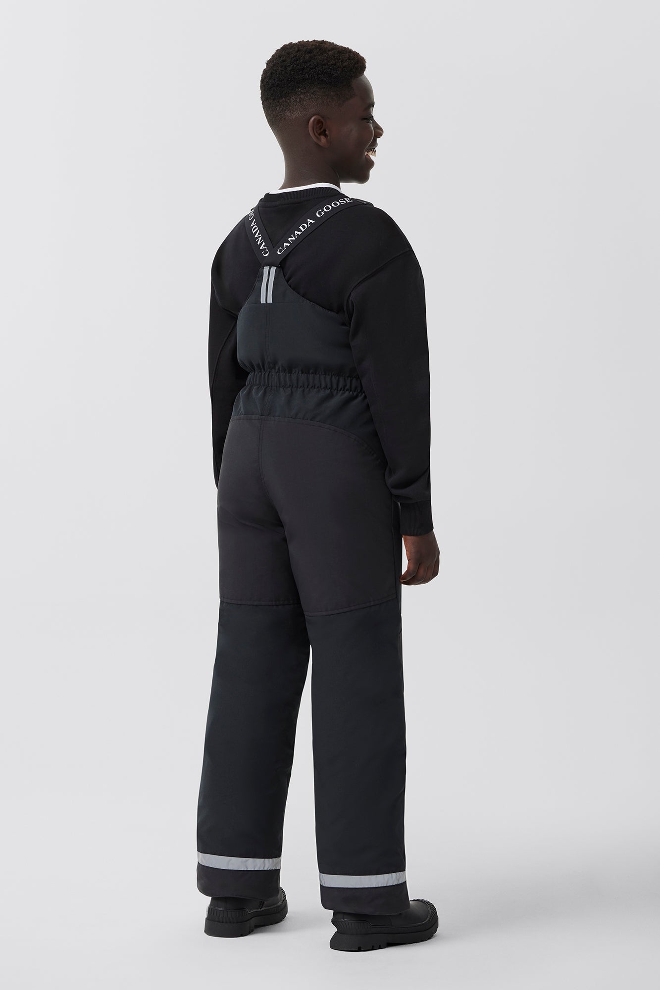 Youth Eaglet Bib Overall (Kids) - Black - Image 4