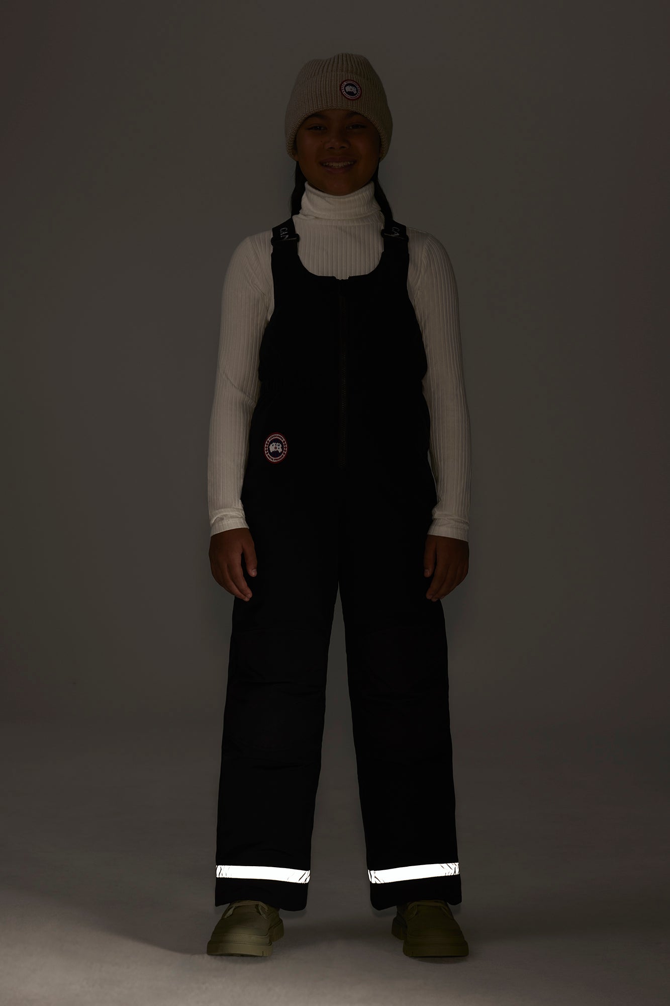 Youth Eaglet Bib Overall (Kids) - Black - Image 5