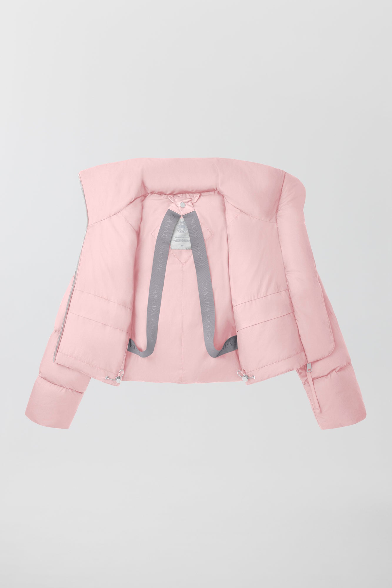 Garnet Cropped Puffer (Women) - Pink Quartz