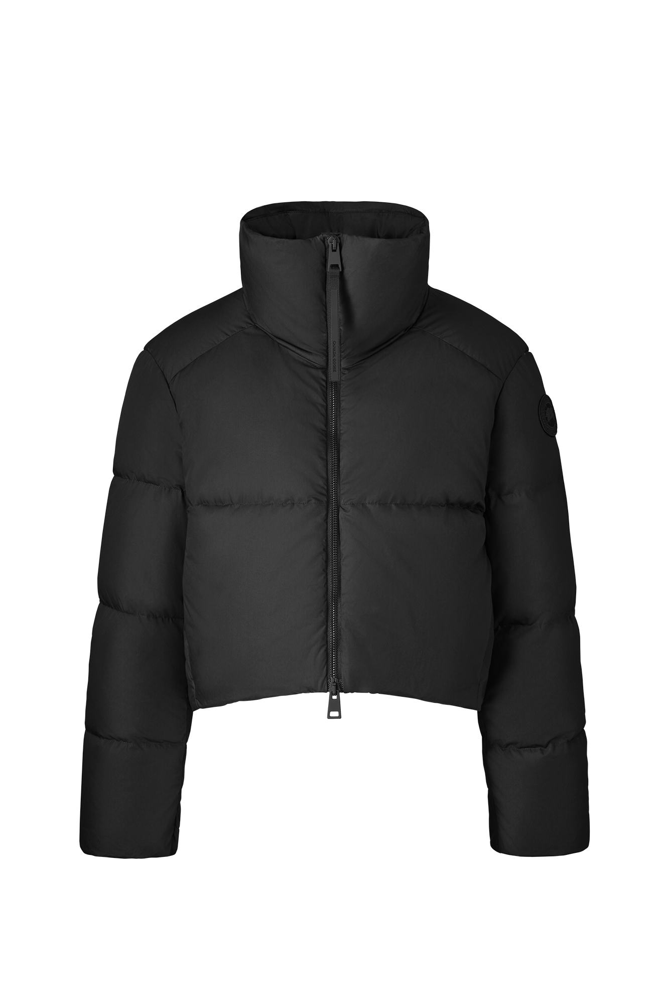 Garnet Cropped Puffer (Women) - Black