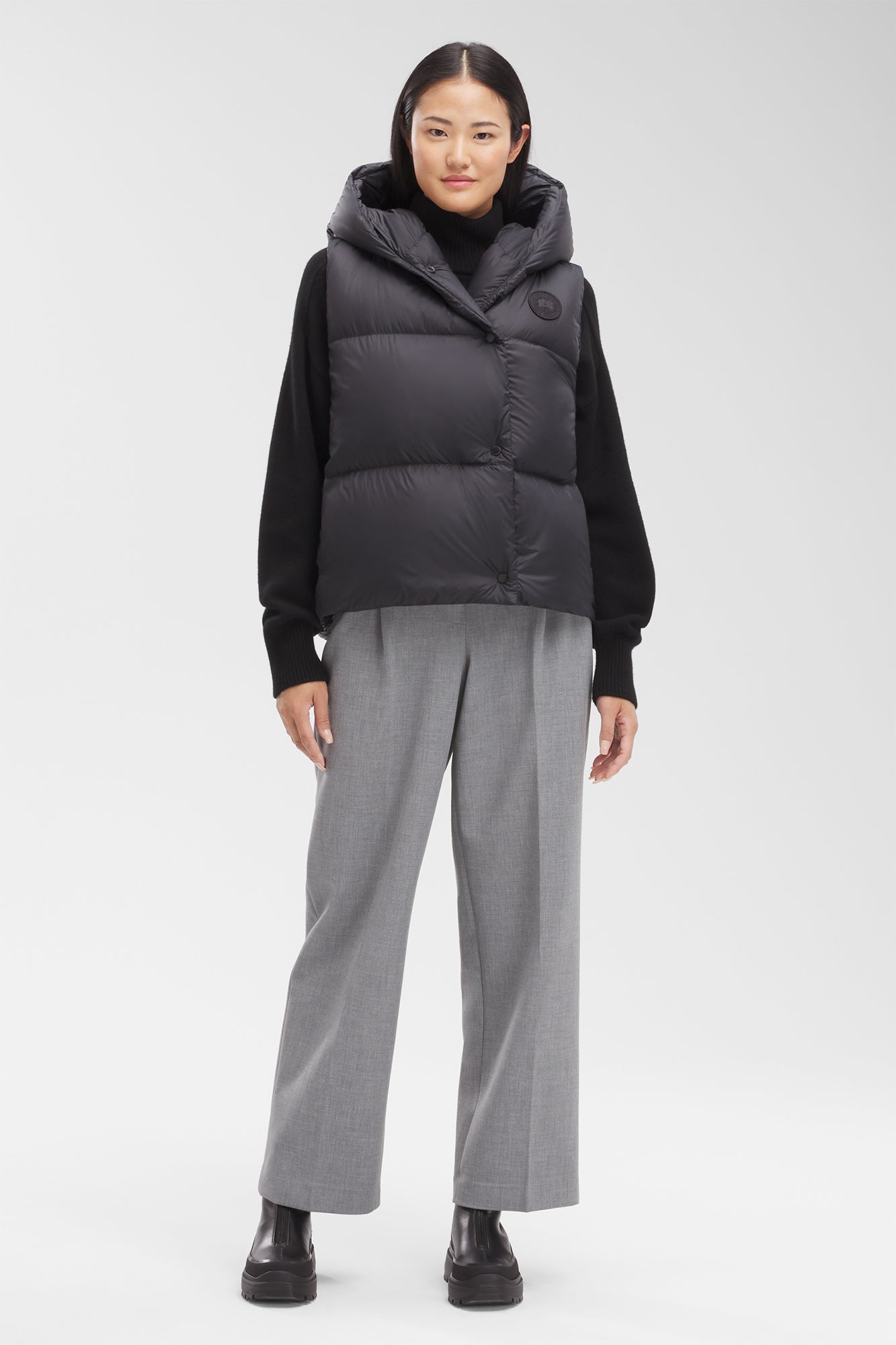 Rhoda Hooded Vest (Women) - Black