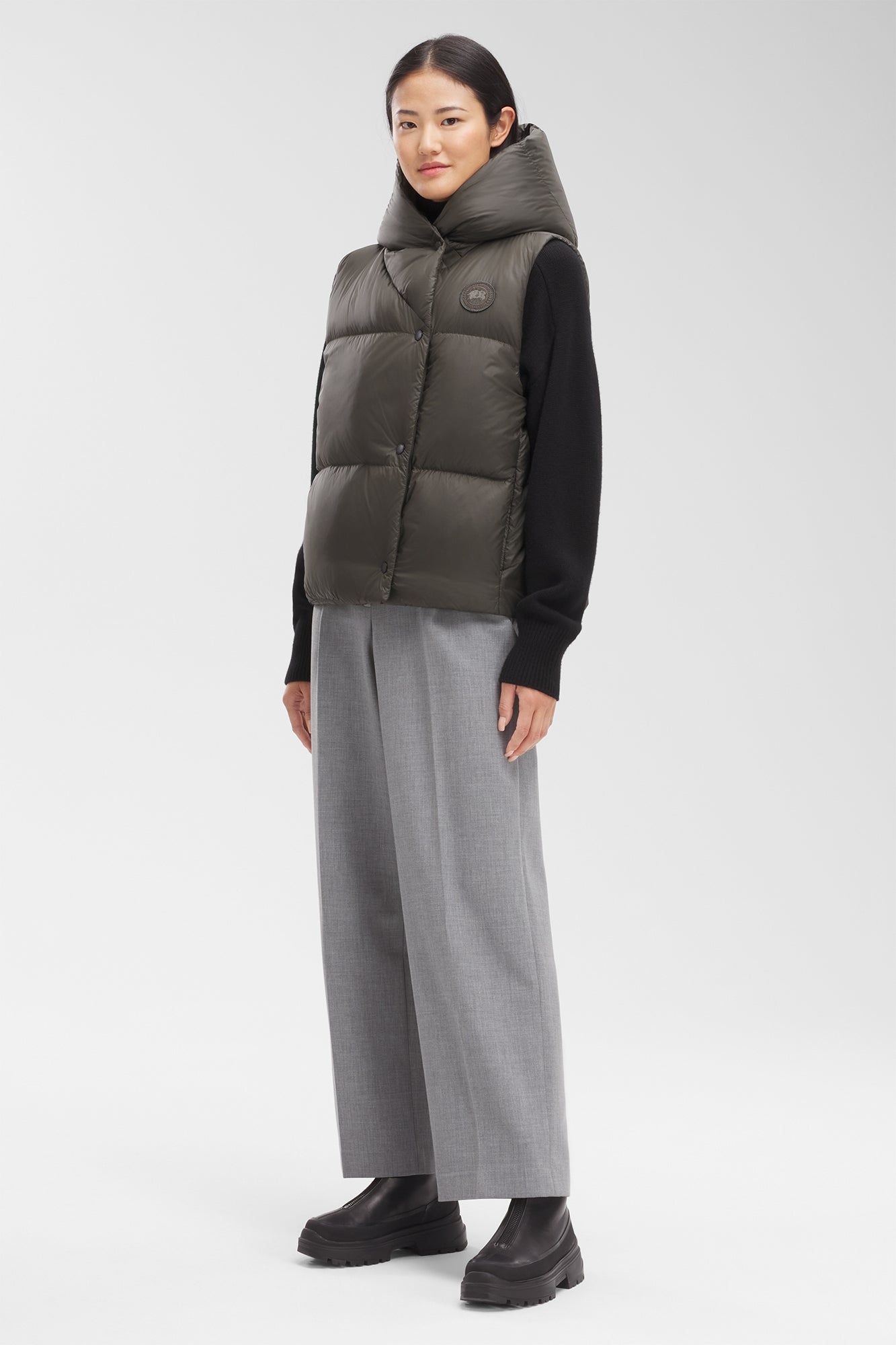 Rhoda Hooded Vest (Women) - Volcano