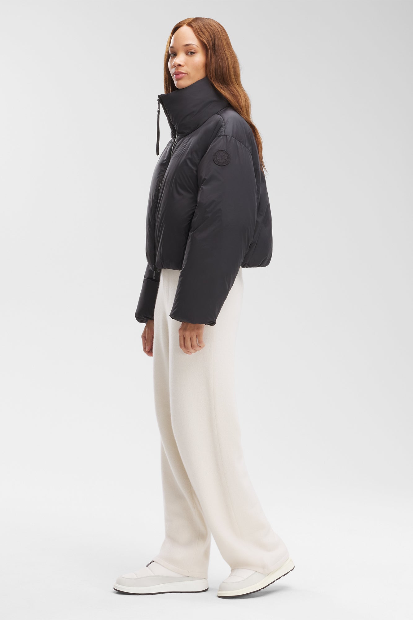 Spessa Cropped Jacket (Women) - Black