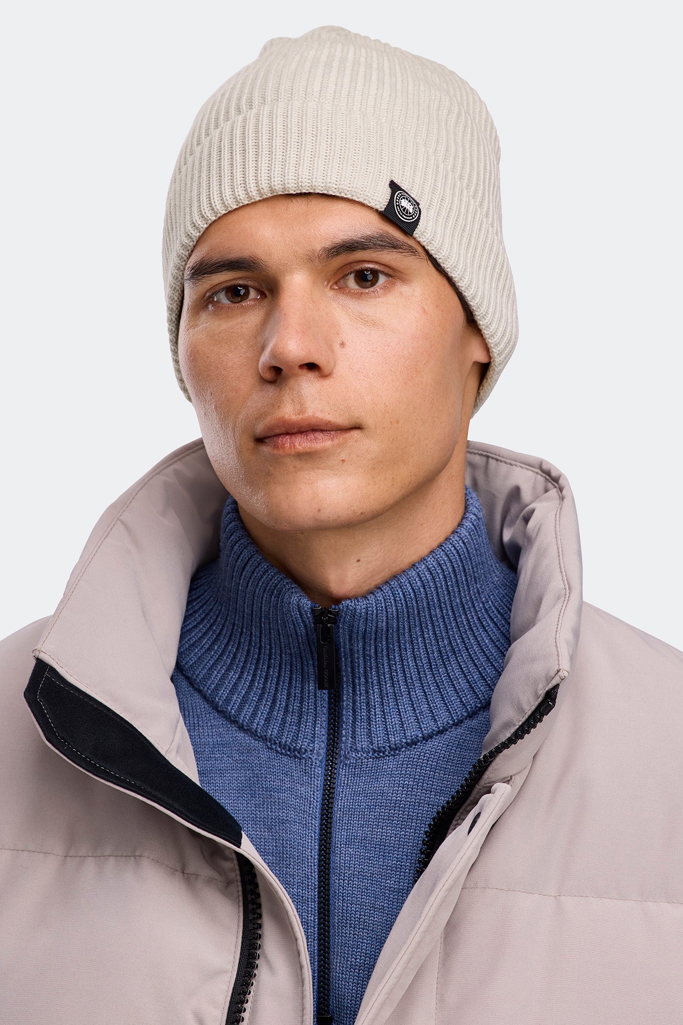 Cotton Rib Toque - Linen Heather - Image 2