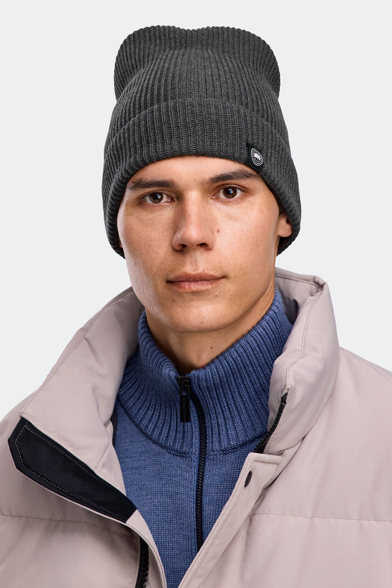 Cotton Rib Toque - Coastal Grey Heather - Image 2