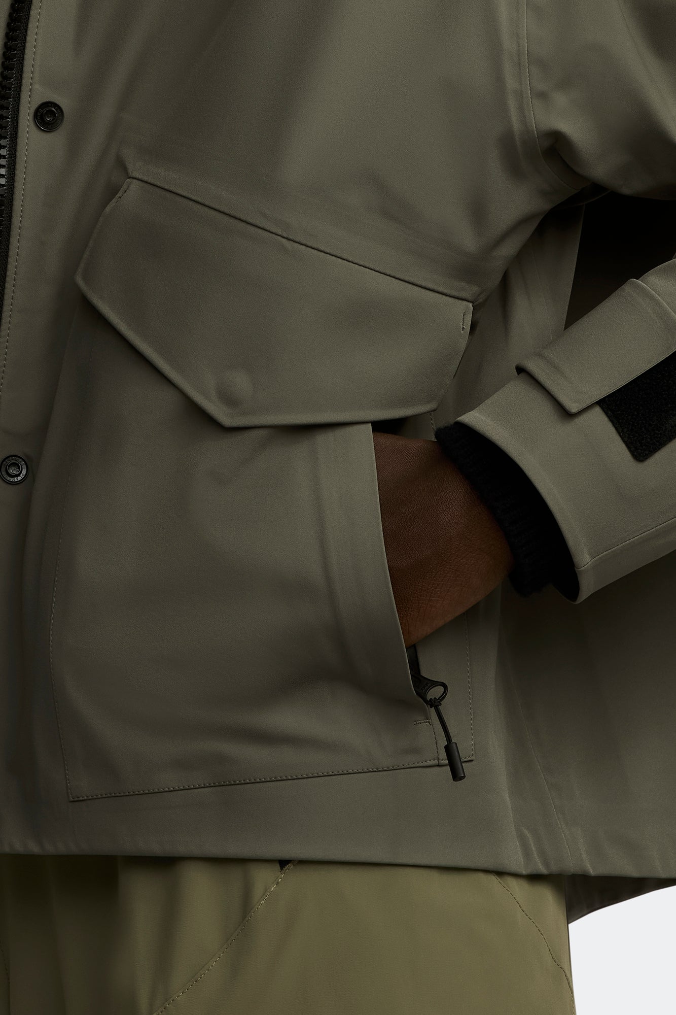 Tofino Rain Jacket Black Label (Women) - Smokey Sage - Image 7