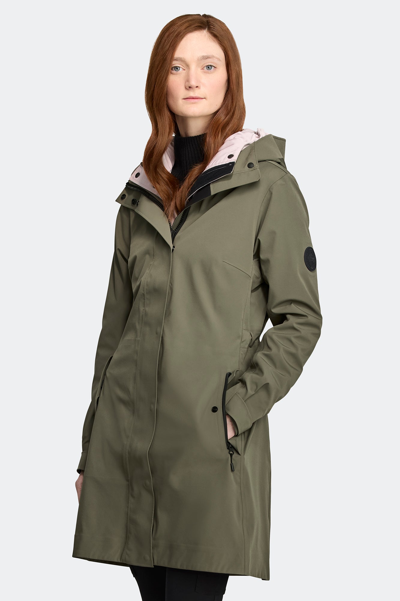 Cardero Rain Jacket Black Label (Women) - Smokey Sage