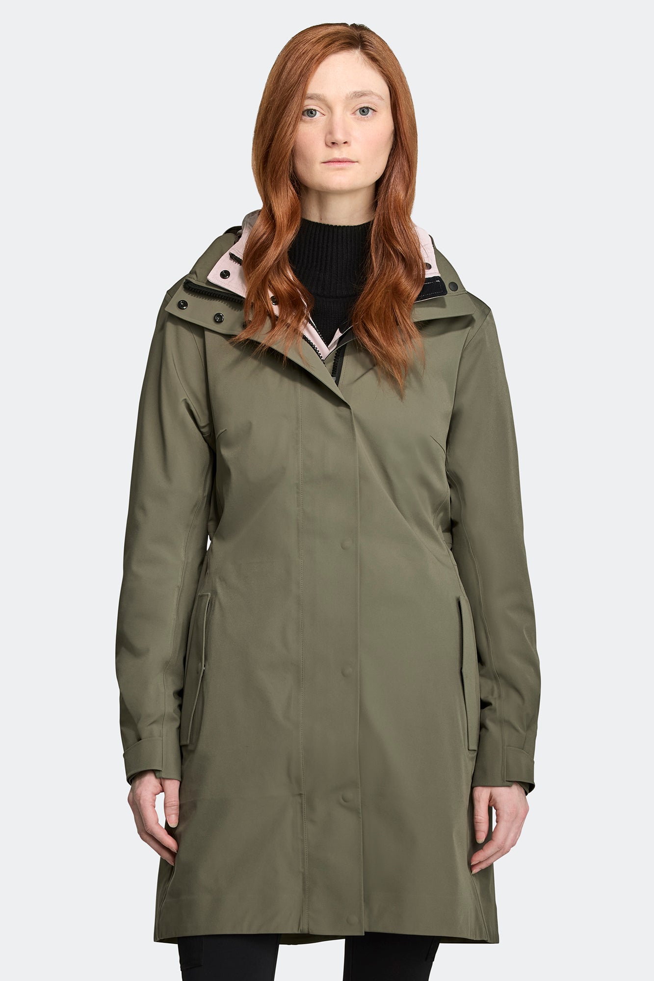 Cardero Rain Jacket Black Label (Women) - Smokey Sage