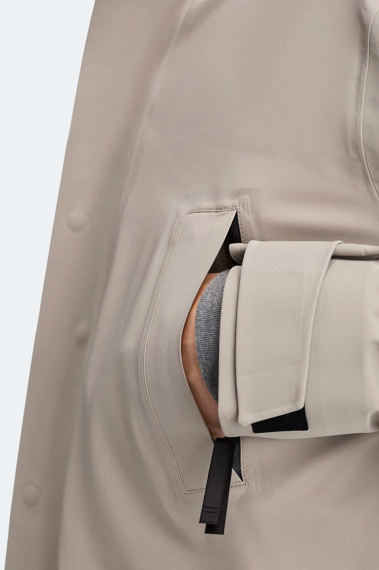 Barclay Rain Jacket Black Label (Men) - Limestone - Image 7