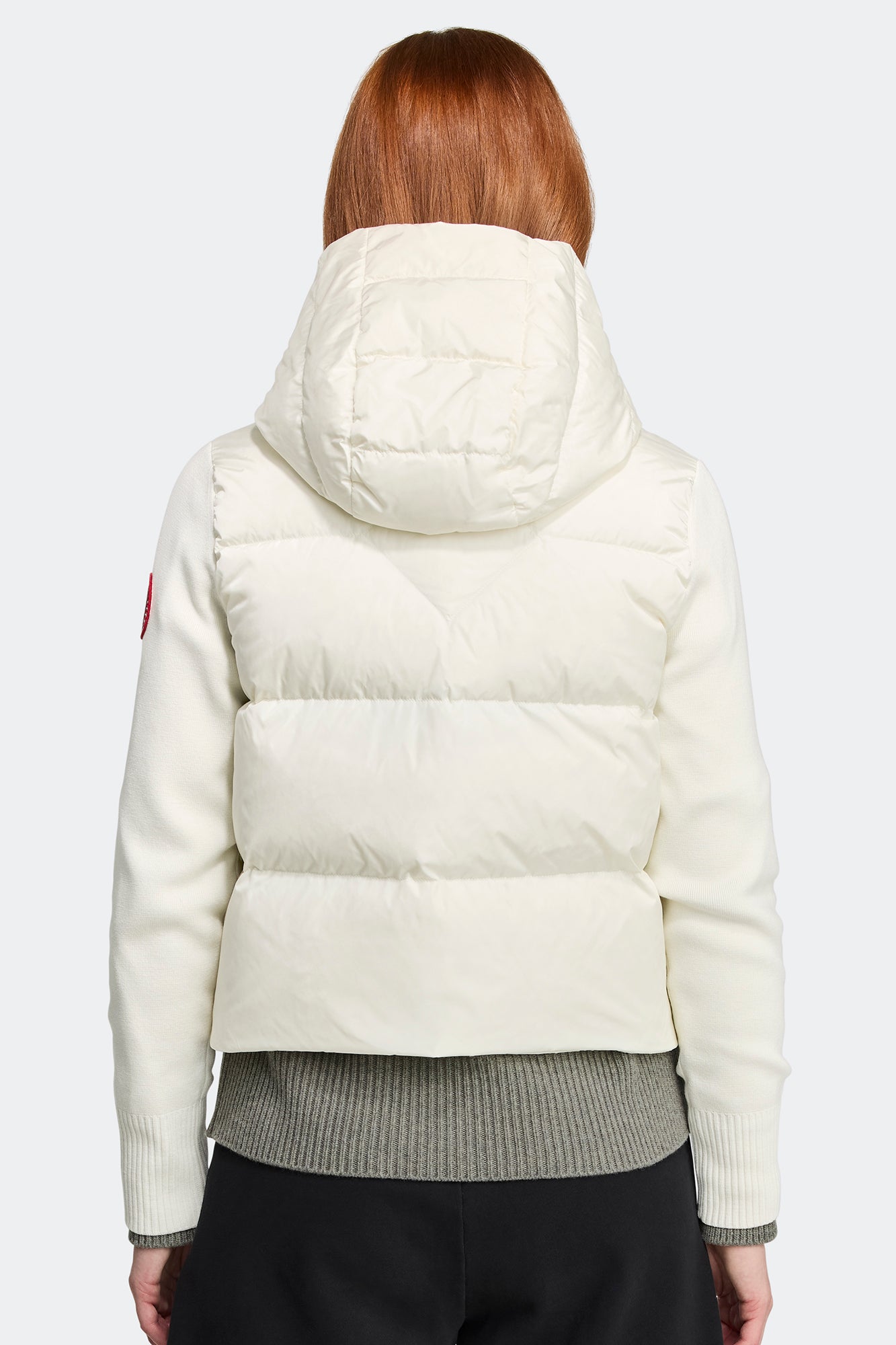 HyBridge® Wide Quilt Knit Hoody (Women) - Cottongrass