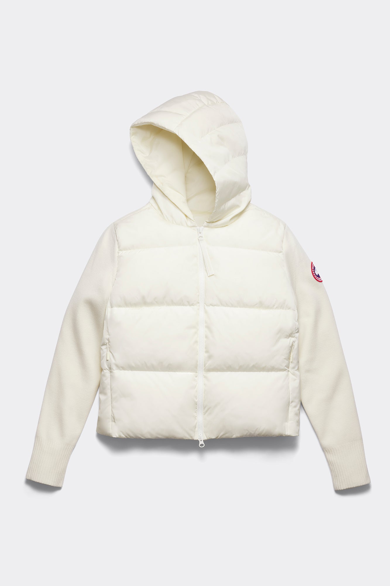 HyBridge® Wide Quilt Knit Hoody (Women) - Cottongrass - Image 7