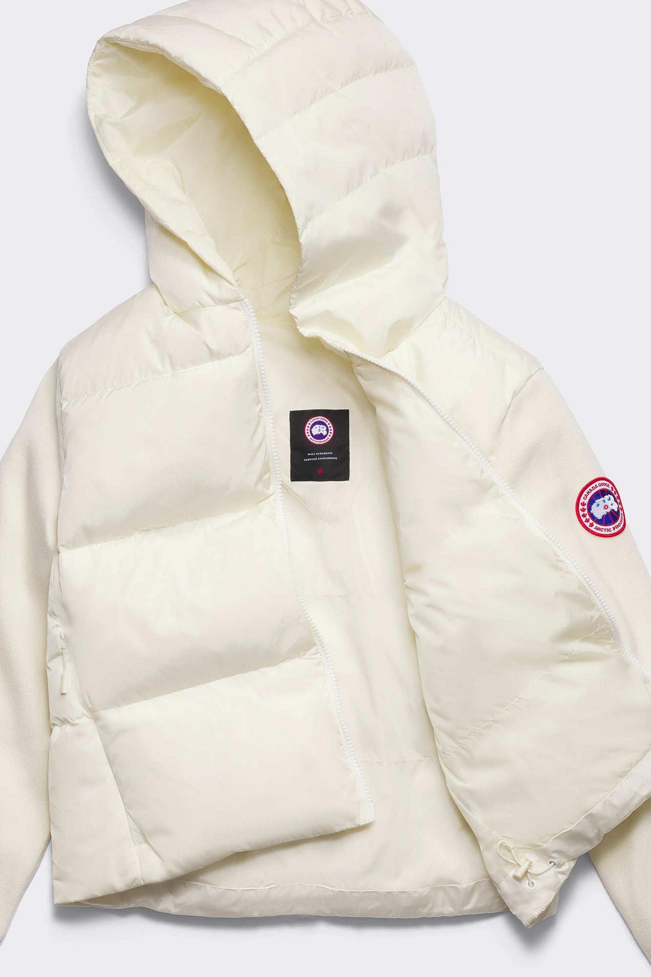 HyBridge® Wide Quilt Knit Hoody (Women) - Cottongrass - Image 9