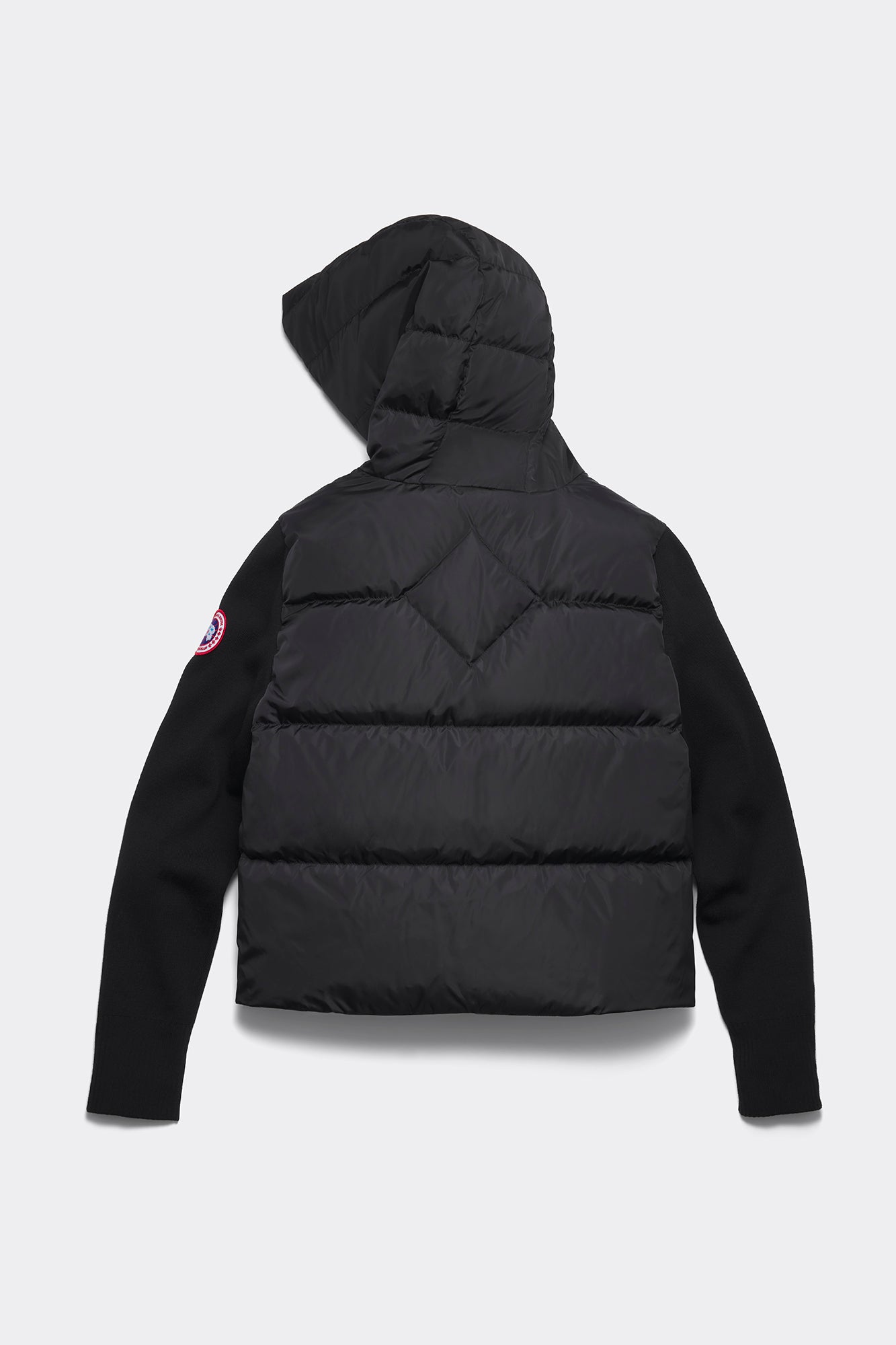 HyBridge® Wide Quilt Knit Hoody (Women) - Black - Image 8