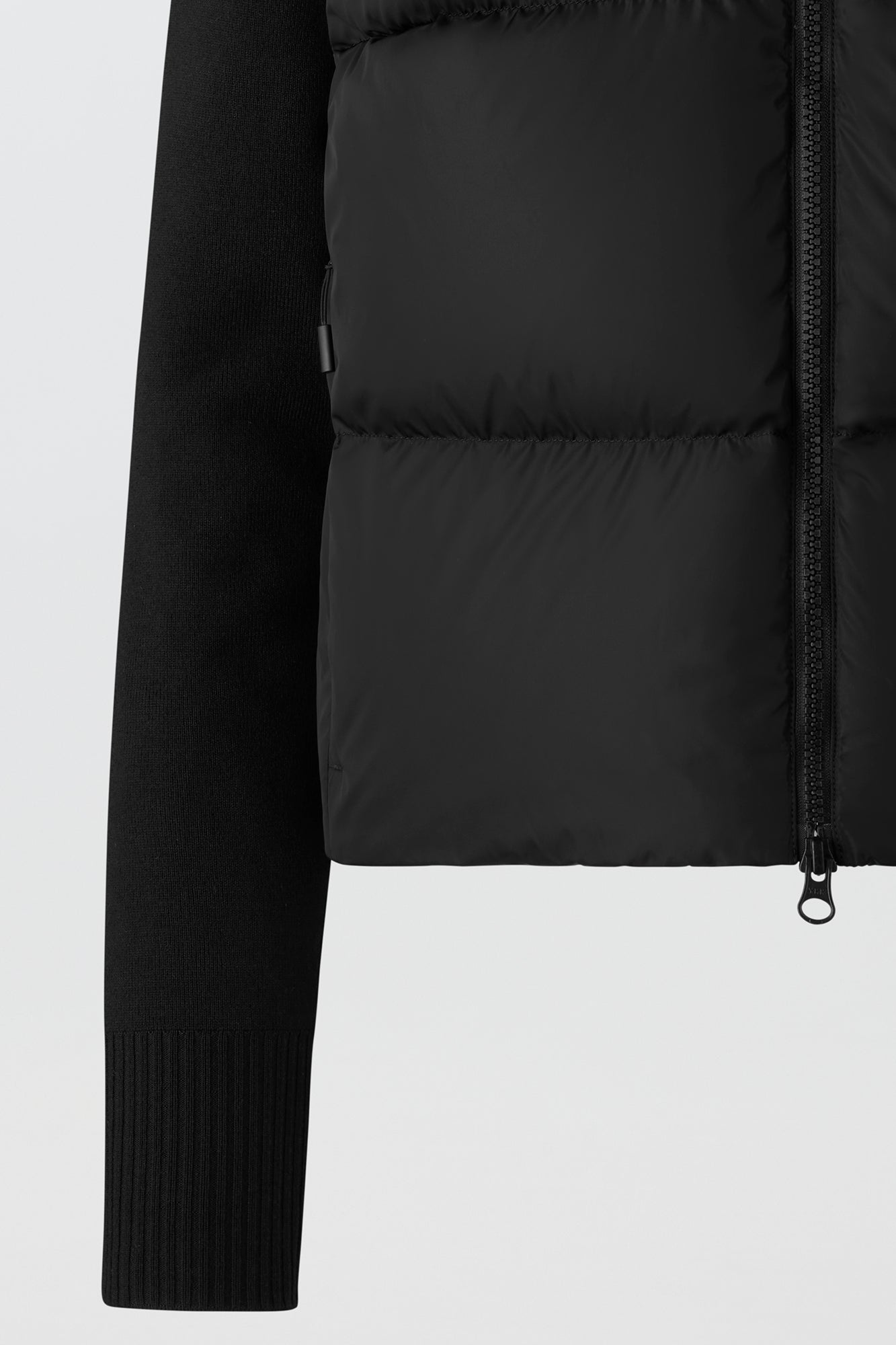 HyBridge® Wide Quilt Knit Hoody (Women) - Black - Image 10