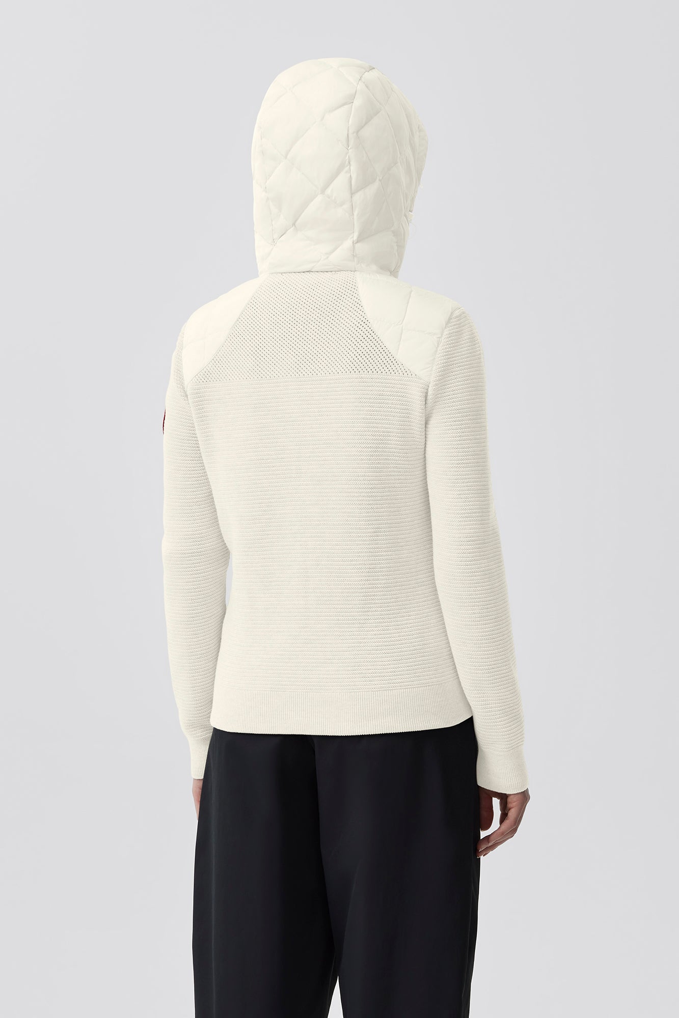 HyBridge® Quilted Knit Hoodie (Women) - Cottongrass