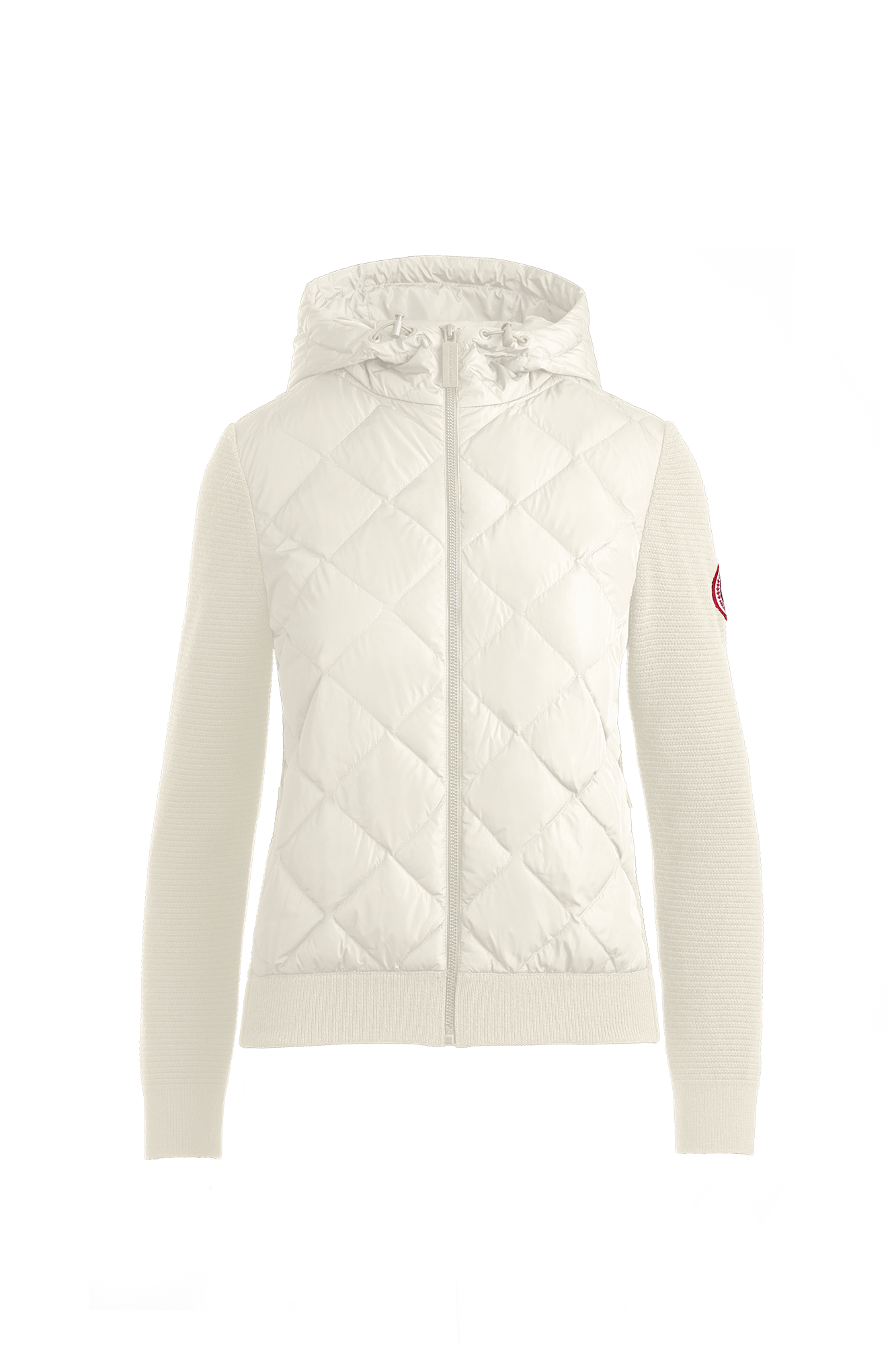 HyBridge® Quilted Knit Hoodie (Women) - Cottongrass - Image 6