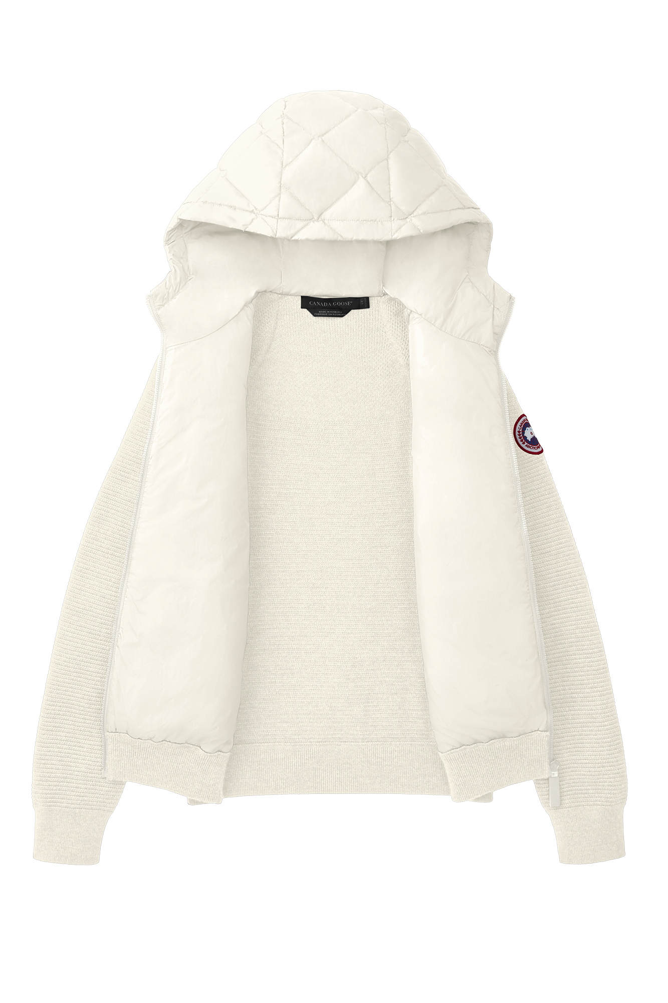 HyBridge® Quilted Knit Hoodie (Women) - Cottongrass - Image 7