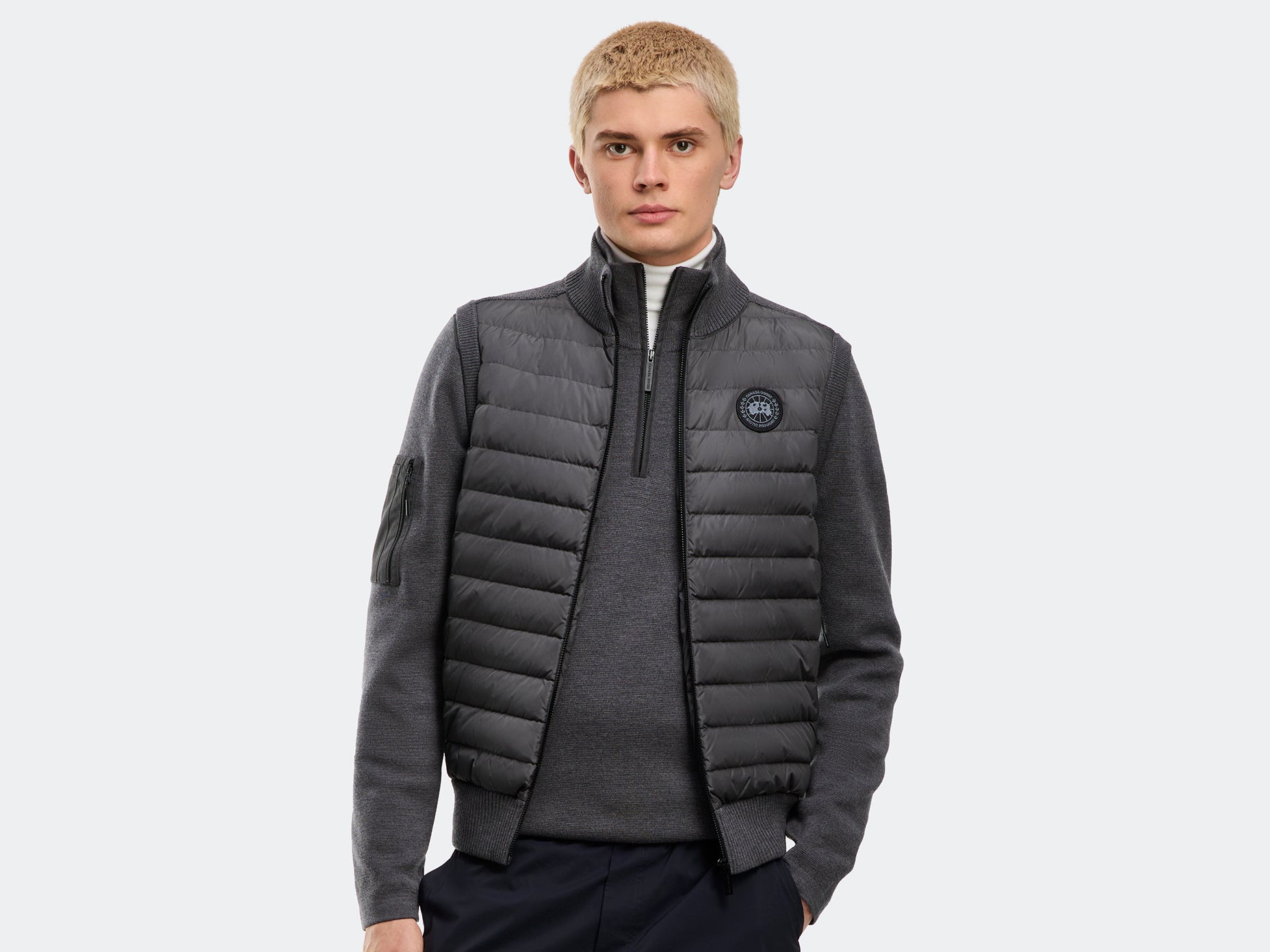 HyBridge® Knit Vest Black Label (Men) - Iron Grey