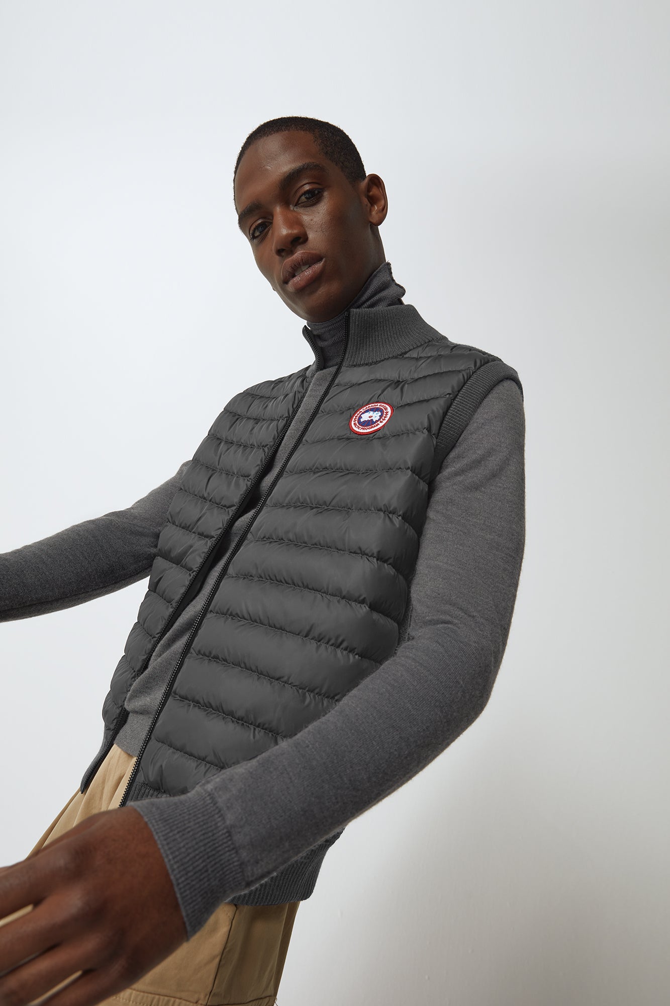 HyBridge® Knit Vest (Men) - Iron Grey