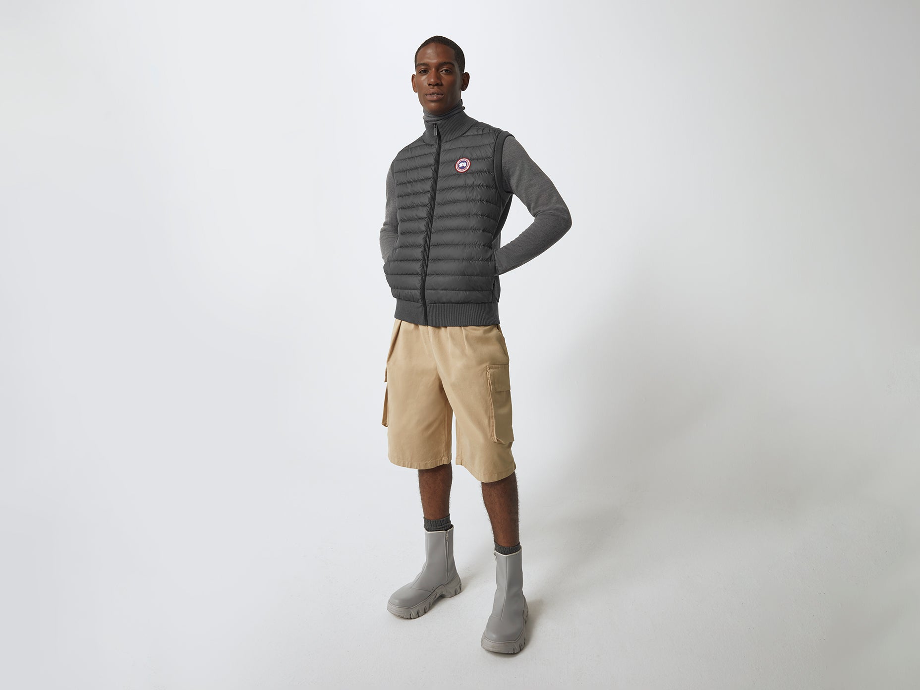 HyBridge® Knit Vest (Men) - Iron Grey