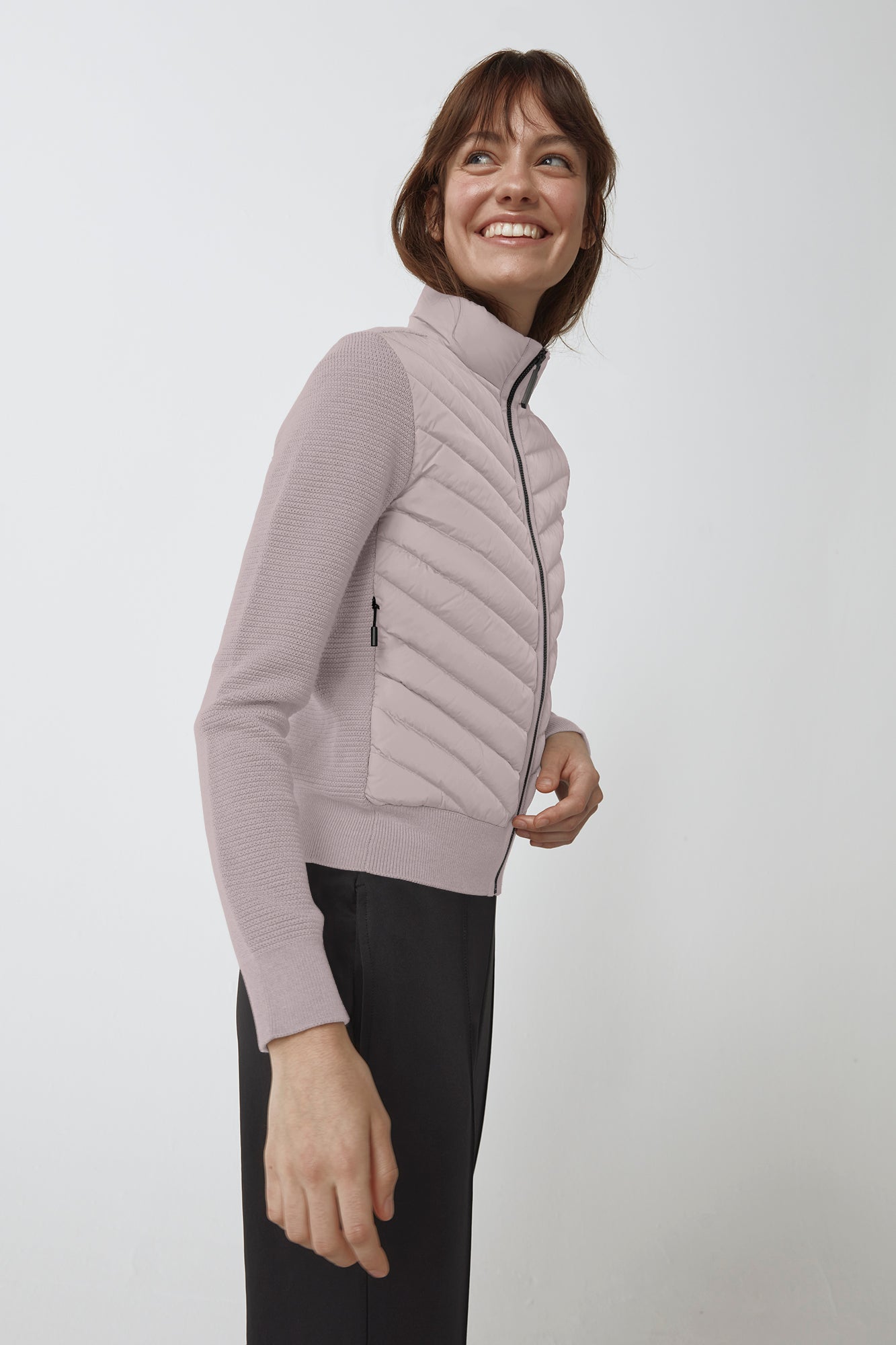 HyBridge® Knit Jacket Black Label (Women) - Lucent Rose