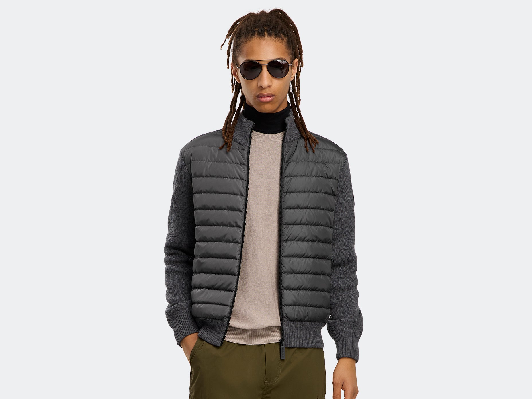 HyBridge® Knit Jacket Black Label (Men) - Iron Grey