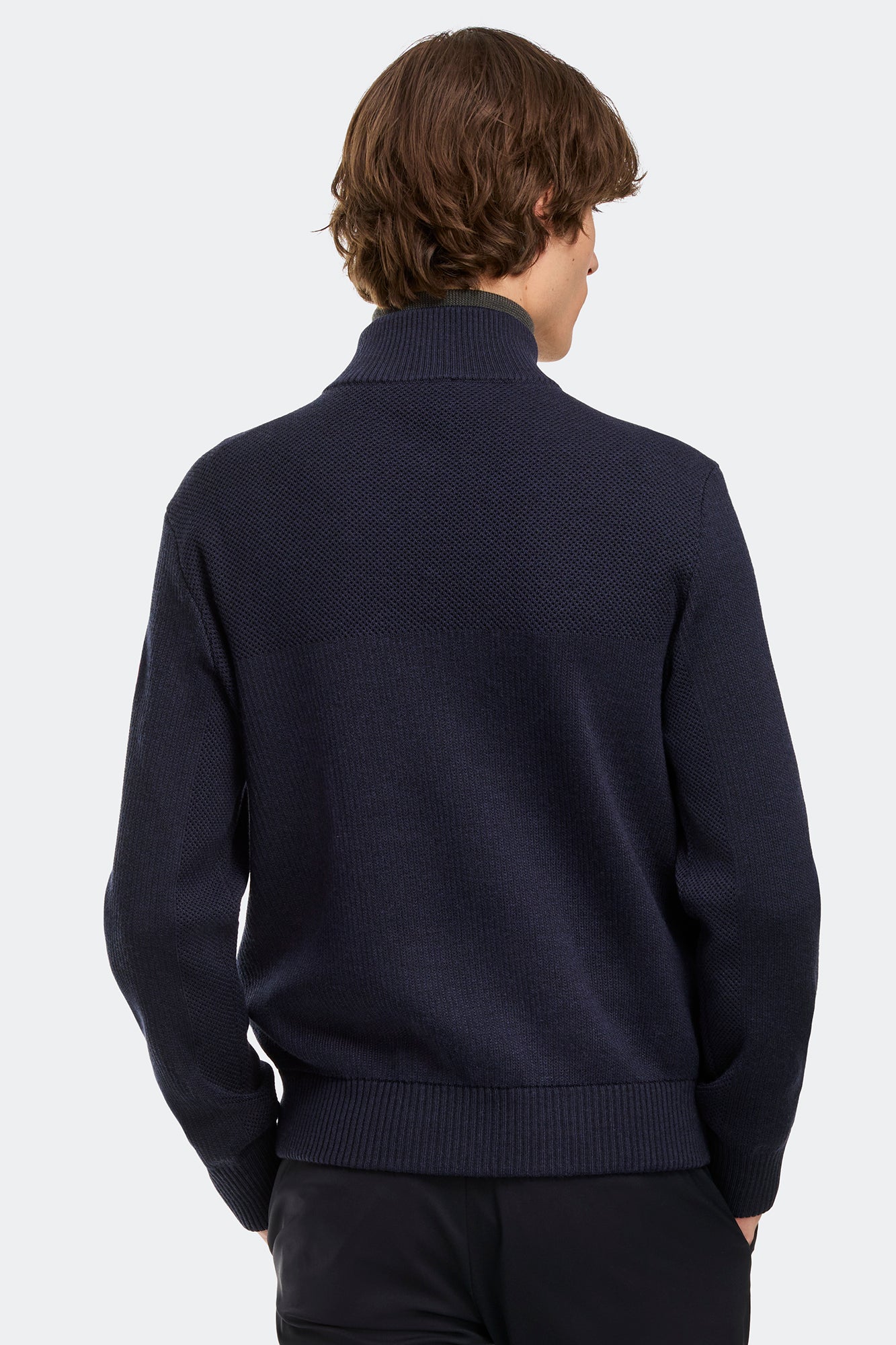 HyBridge® Knit Jacket (Men) - Navy