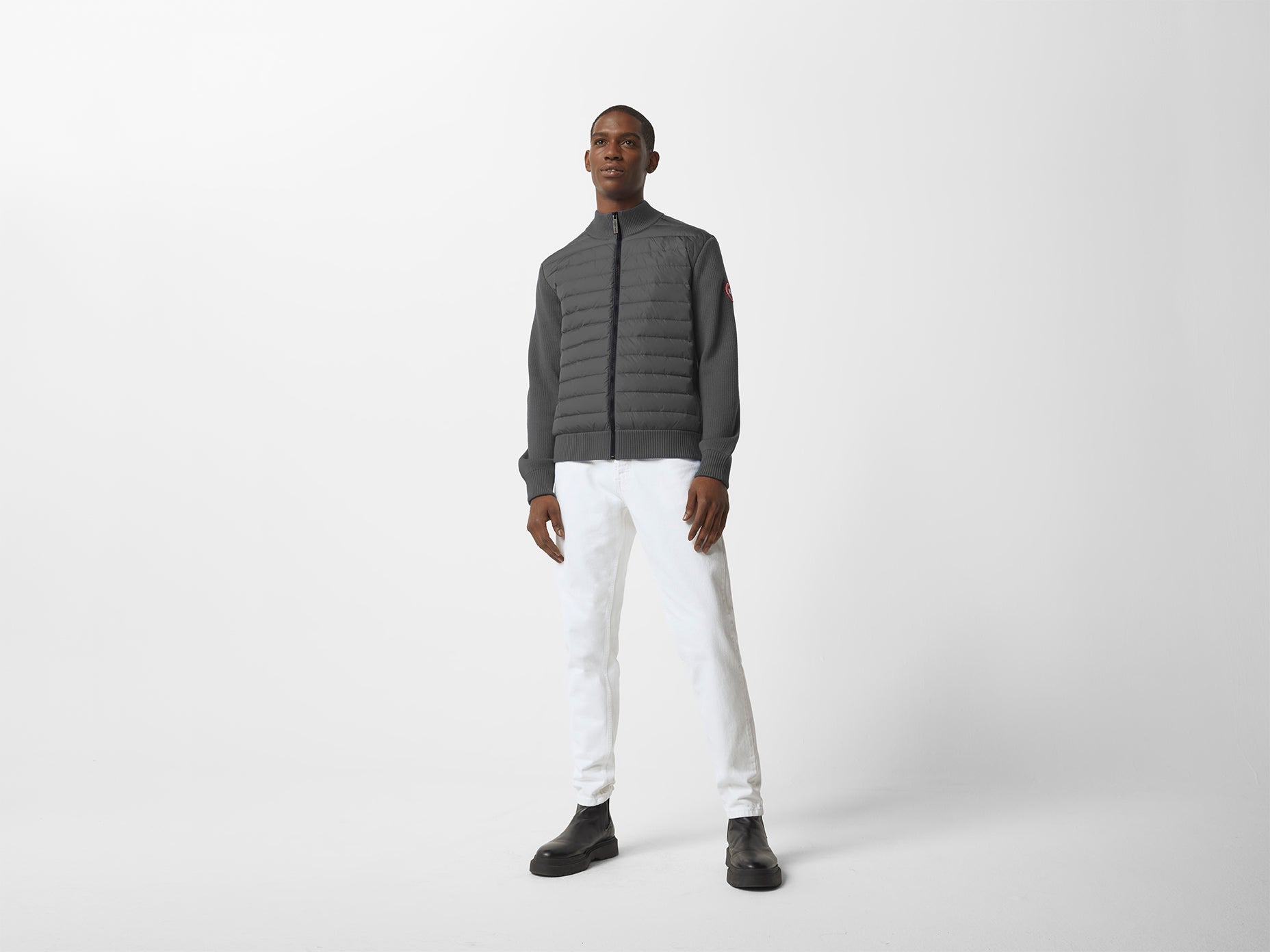 HyBridge® Knit Jacket (Men) - Iron Grey