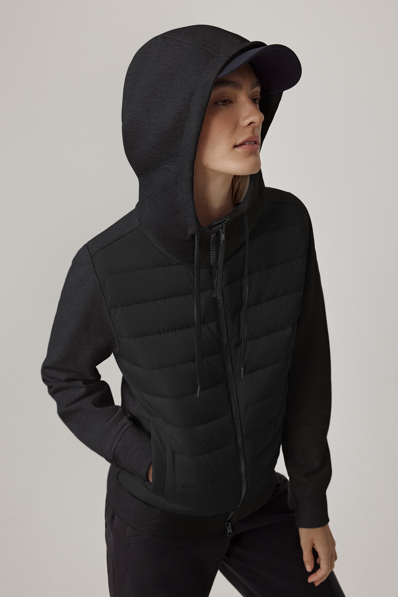 HyBridge® Muskoka Full-Zip Hoodie (Women) - Black