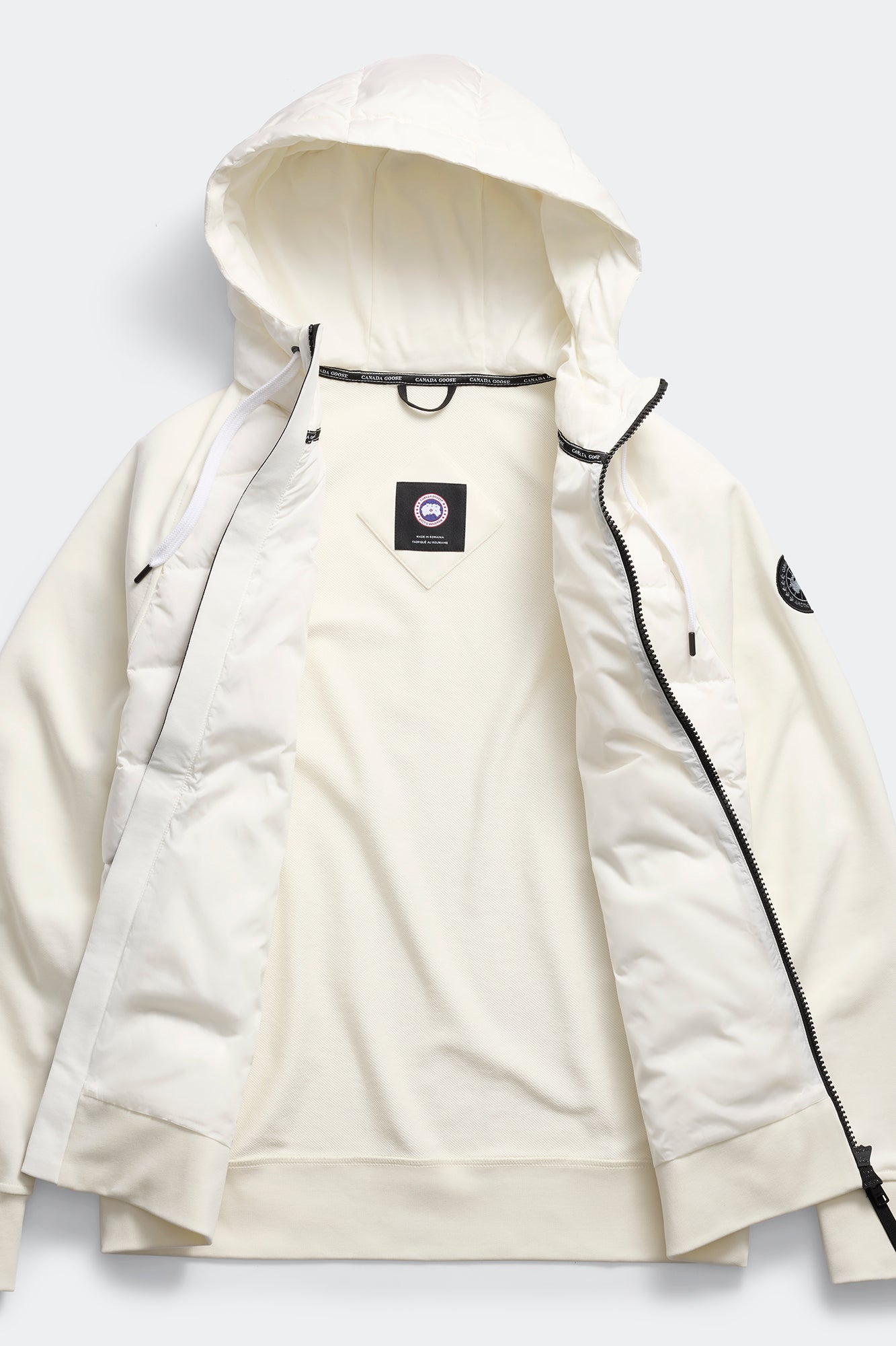 HyBridge® Huron Full Zip Hoodie Black Label (Men) - North Star White - Image 7