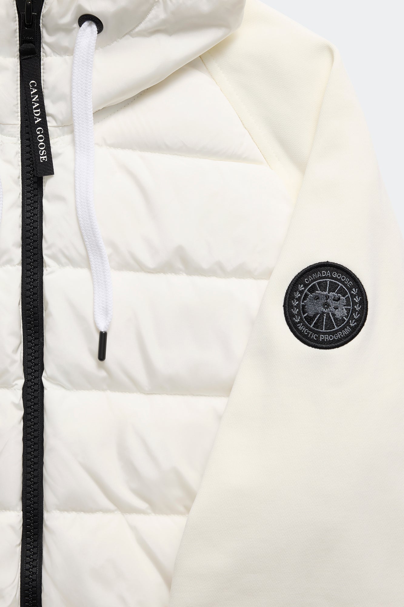 HyBridge® Huron Full Zip Hoodie Black Label (Men) - North Star White - Image 8