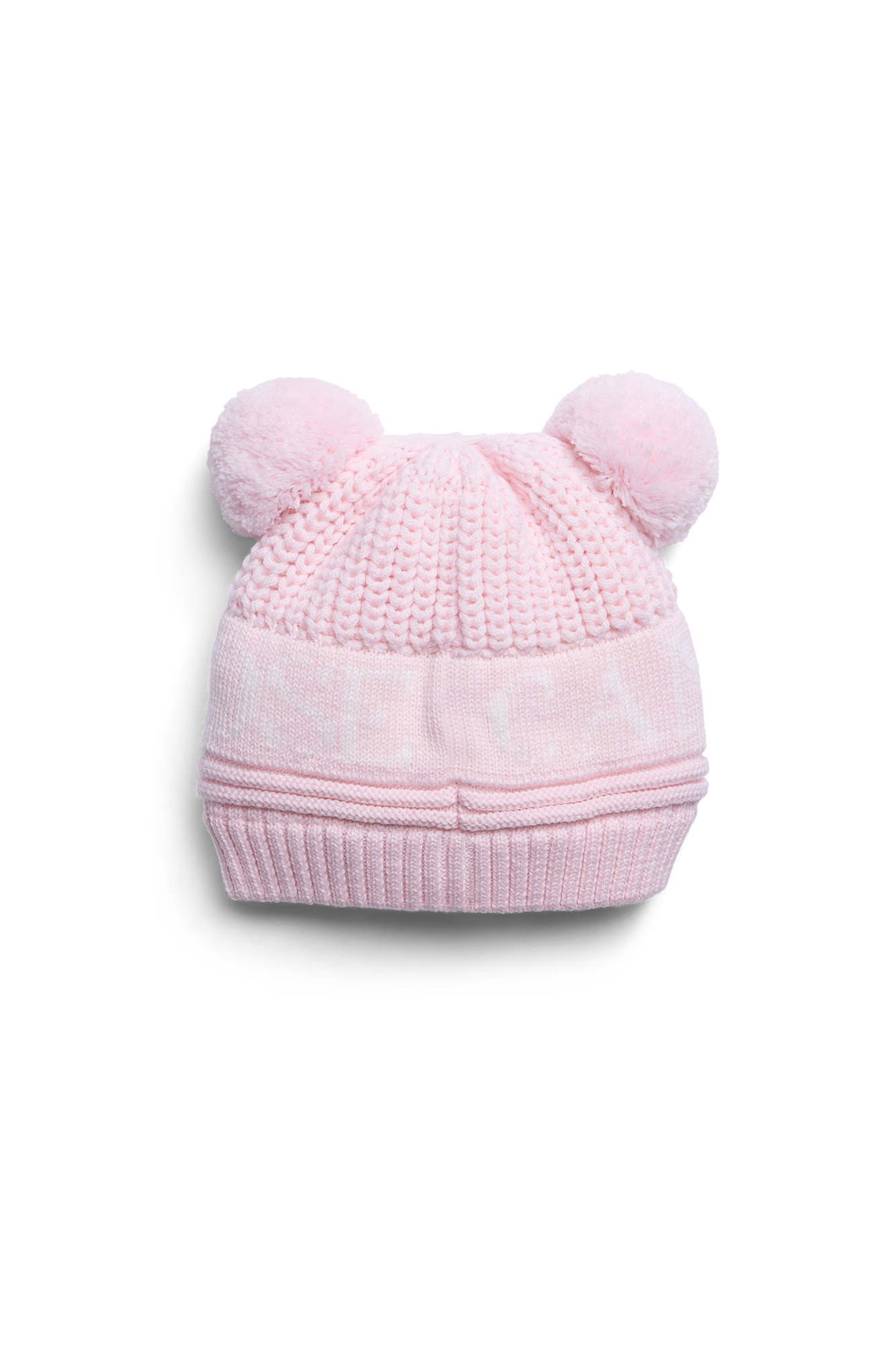 Baby Double Pom Hat (Kids) - Soft Pink - Image 4