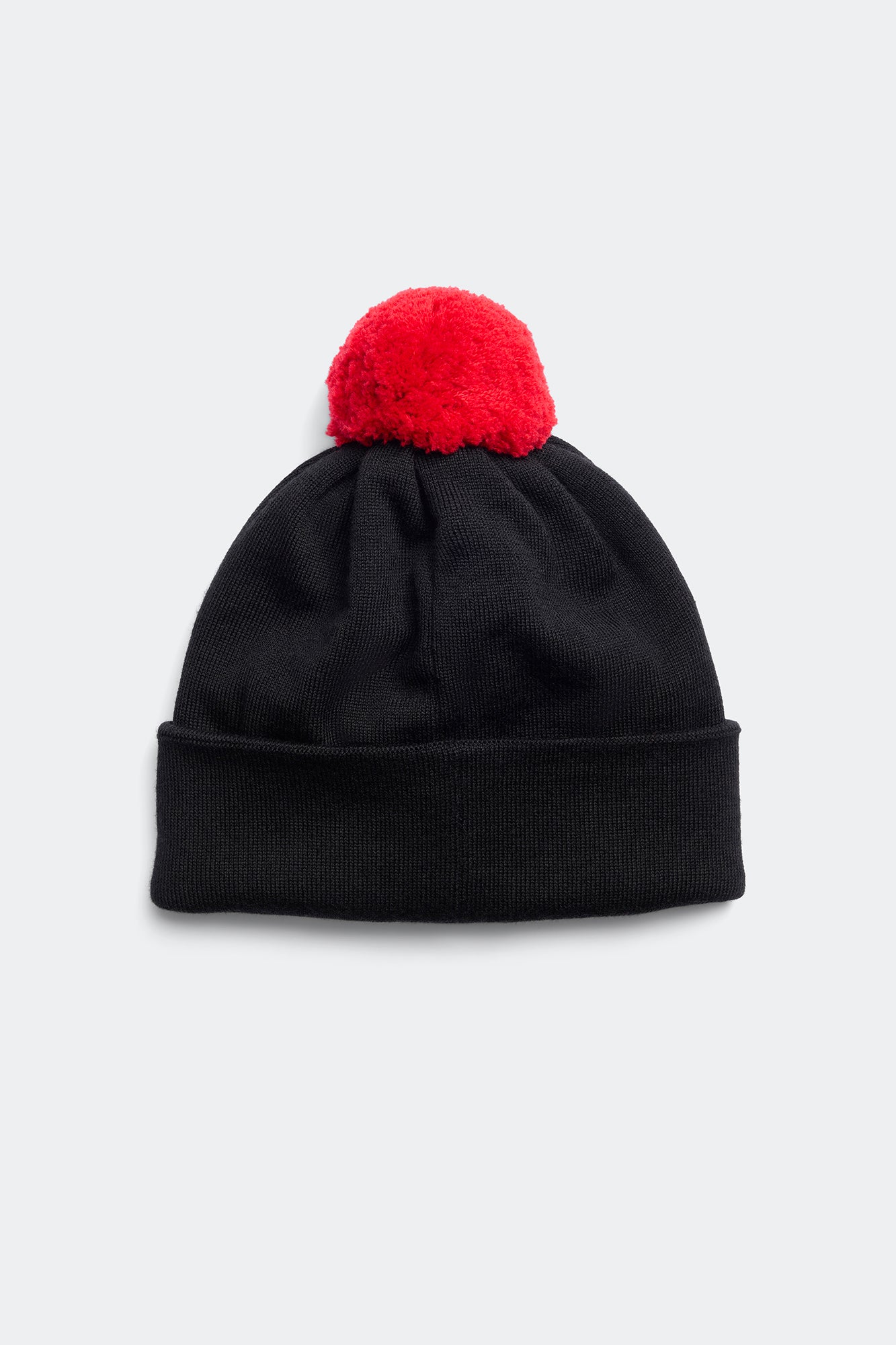 Kids Merino Pom Toque (Kids) - Black - Image 2