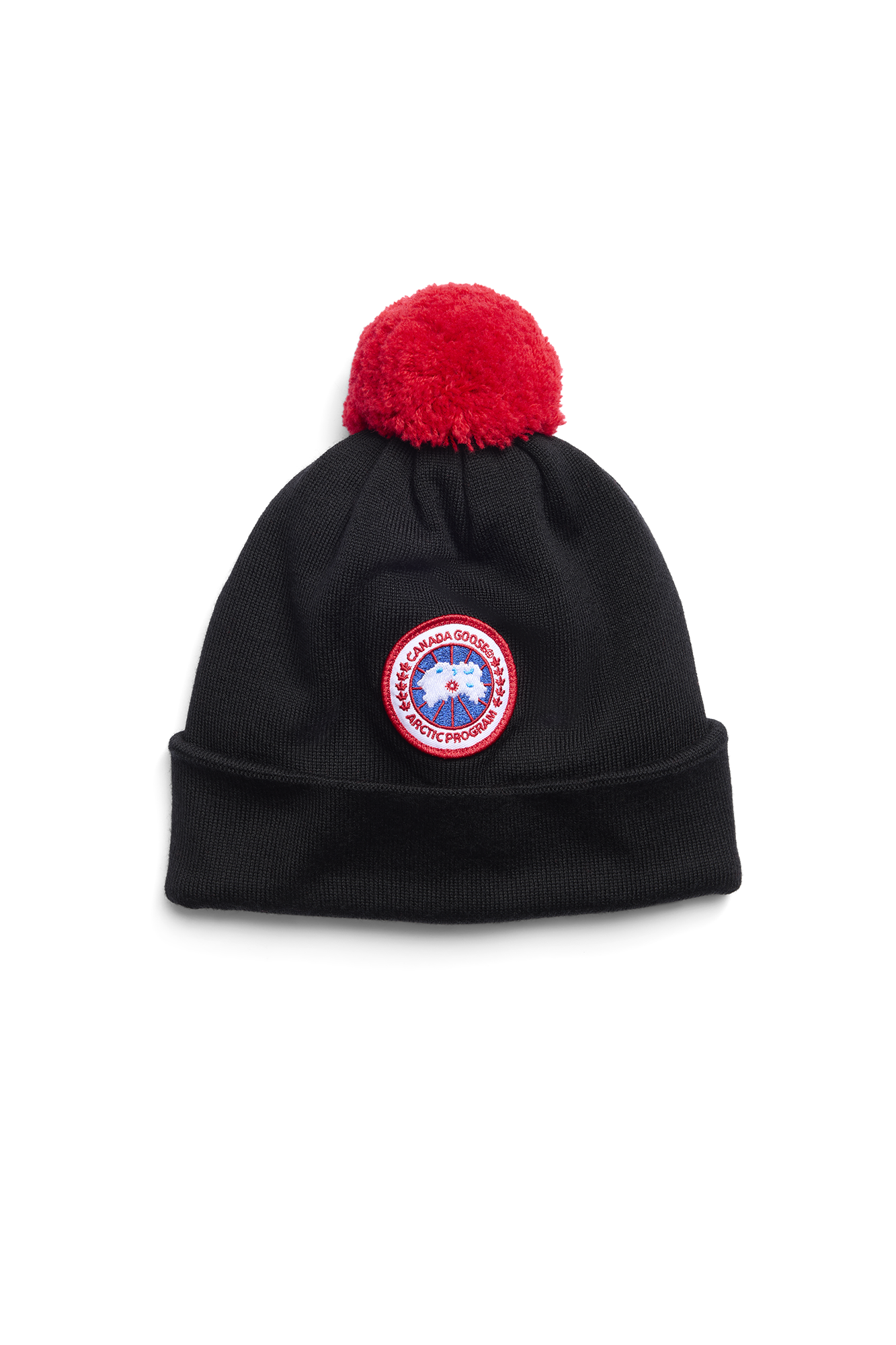 Kids Merino Pom Toque (Kids) - Black - Image 3