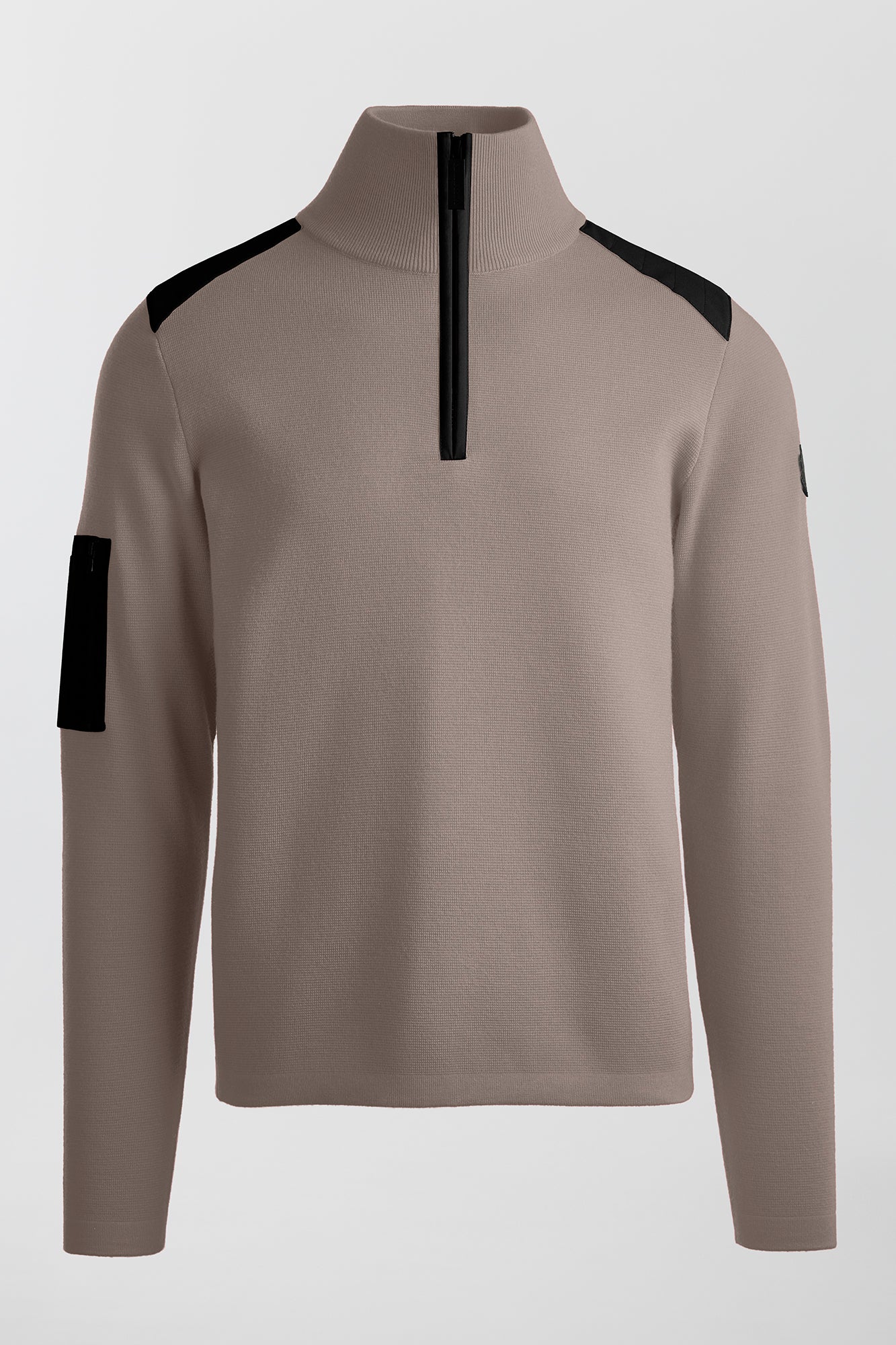 Stormont ¼ Zip Sweater Black Label (Men) - Limestone