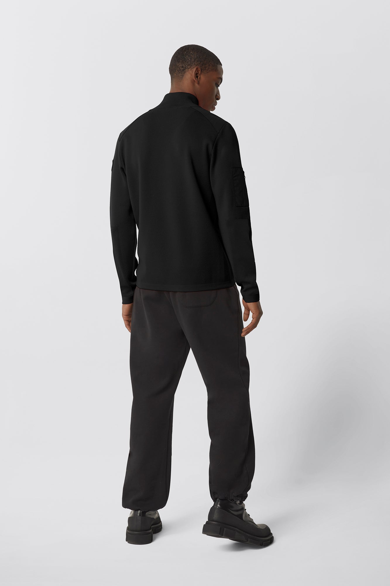 Stormont ¼ Zip Sweater Black Label (Men) - Black