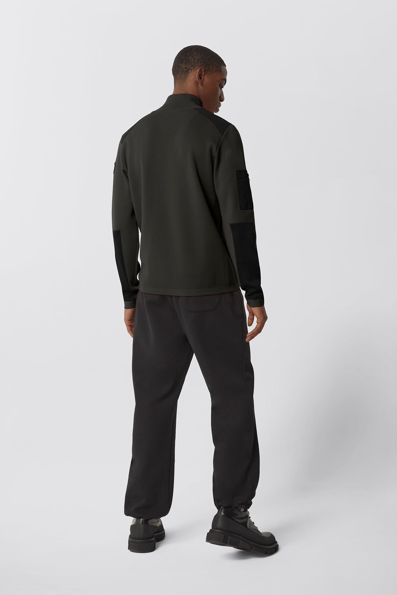 Stormont ¼ Zip Sweater Black Label (Men) - Volcano