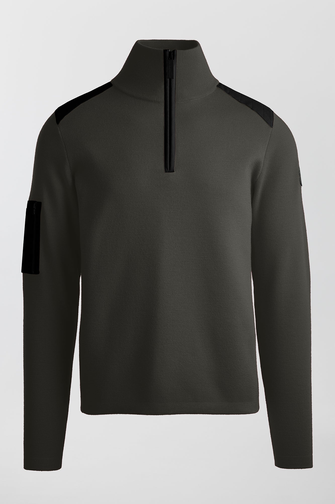 Stormont ¼ Zip Sweater Black Label (Men) - Volcano