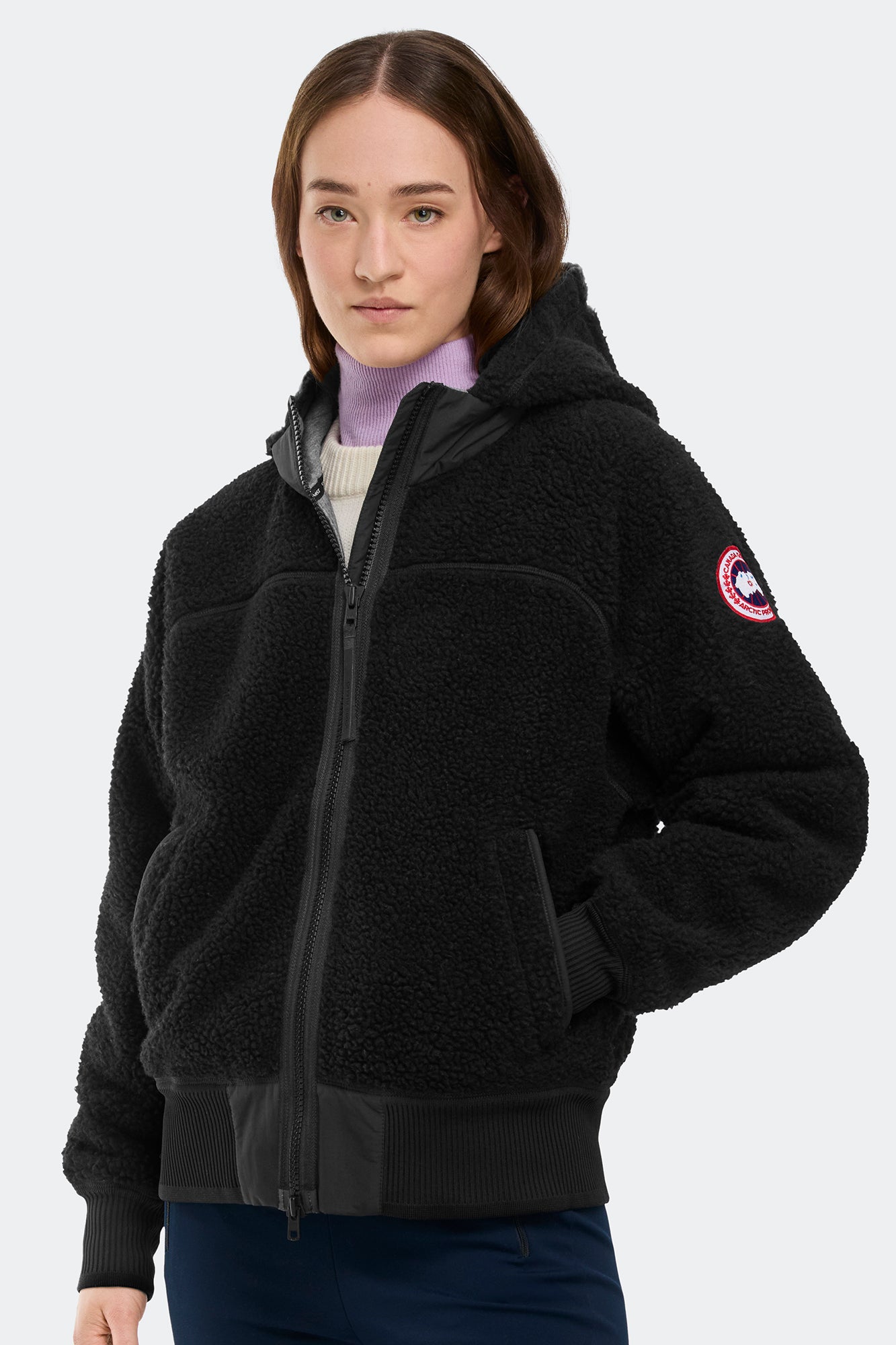 Simcoe Oversized Hoodie Kind High Pile Fleece (Women) - Black