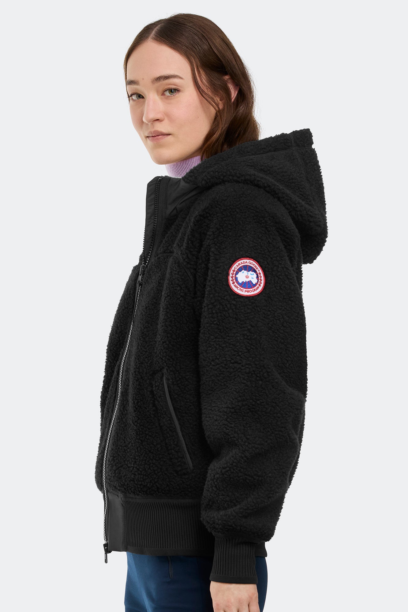 Simcoe Oversized Hoodie Kind High Pile Fleece (Women) - Black