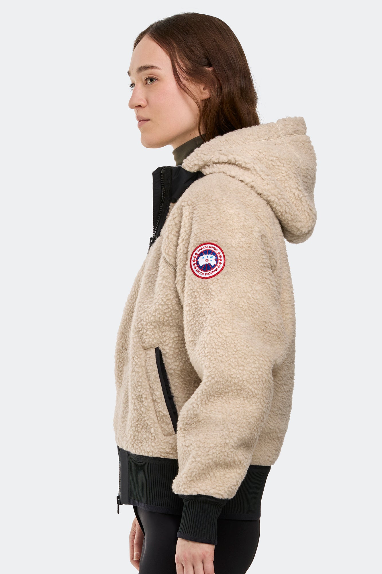 Simcoe Oversized Hoodie Kind High Pile Fleece (Women) - Light Tan
