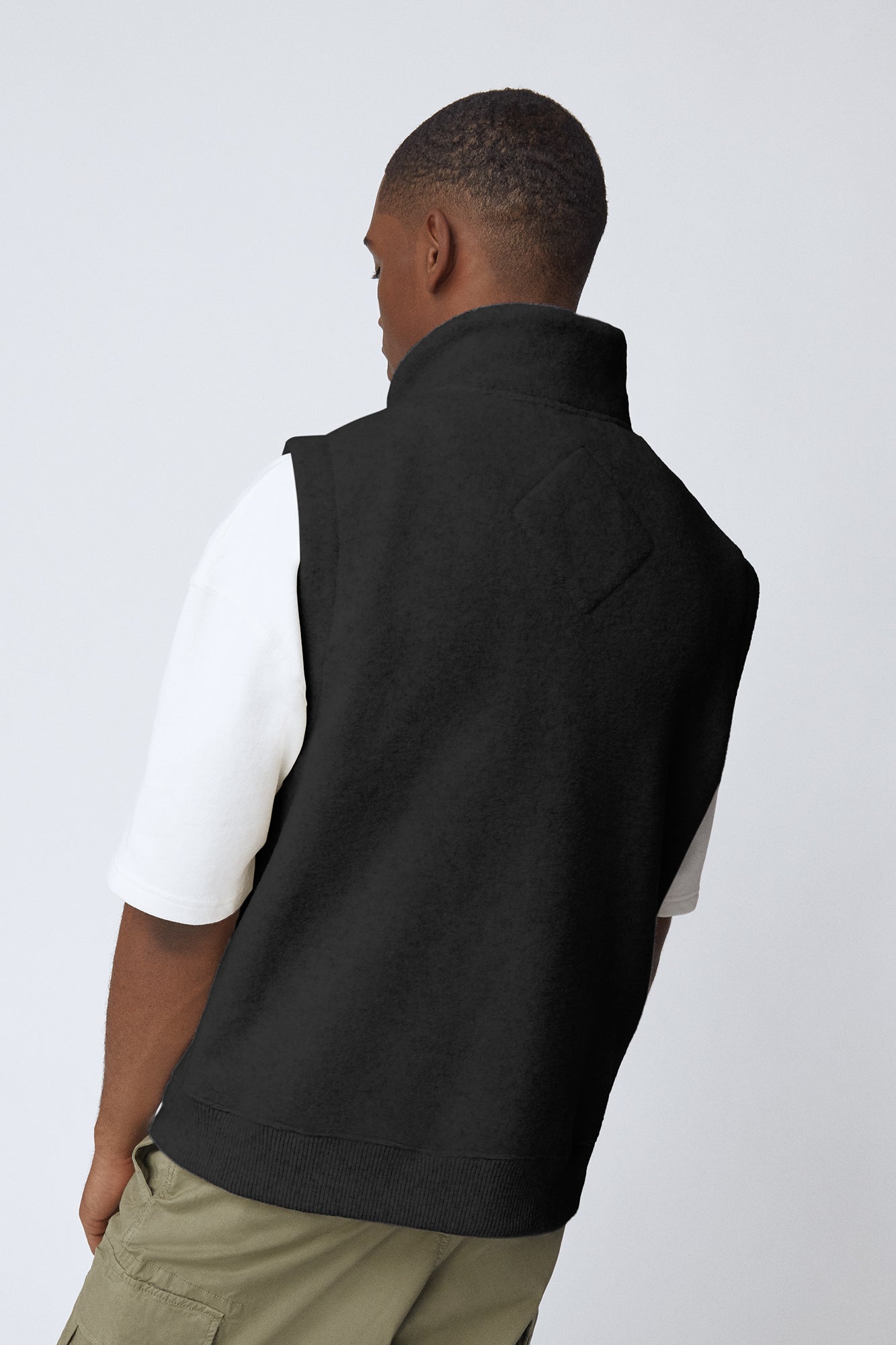 Mersey Vest Kind Fleece (Men) - Black