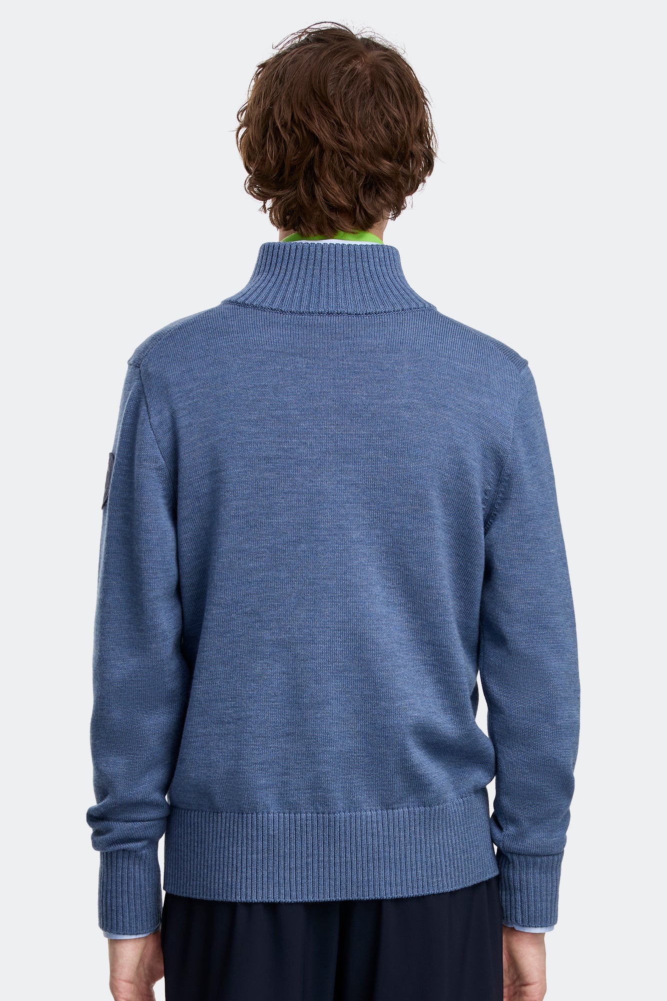 Rosseau ¼ Zip Sweater (Men) - Ozone Blue Heather