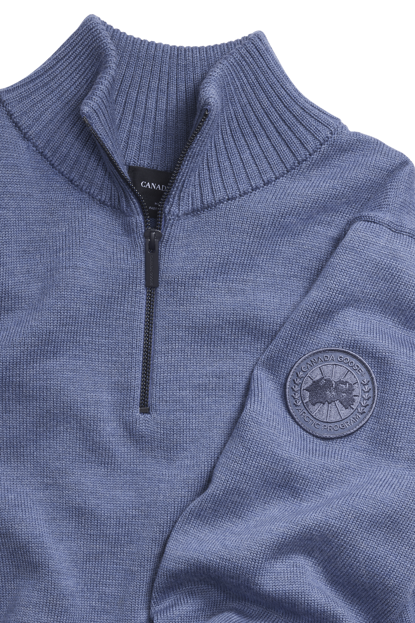 Rosseau ¼ Zip Sweater (Men) - Ozone Blue Heather - Image 6