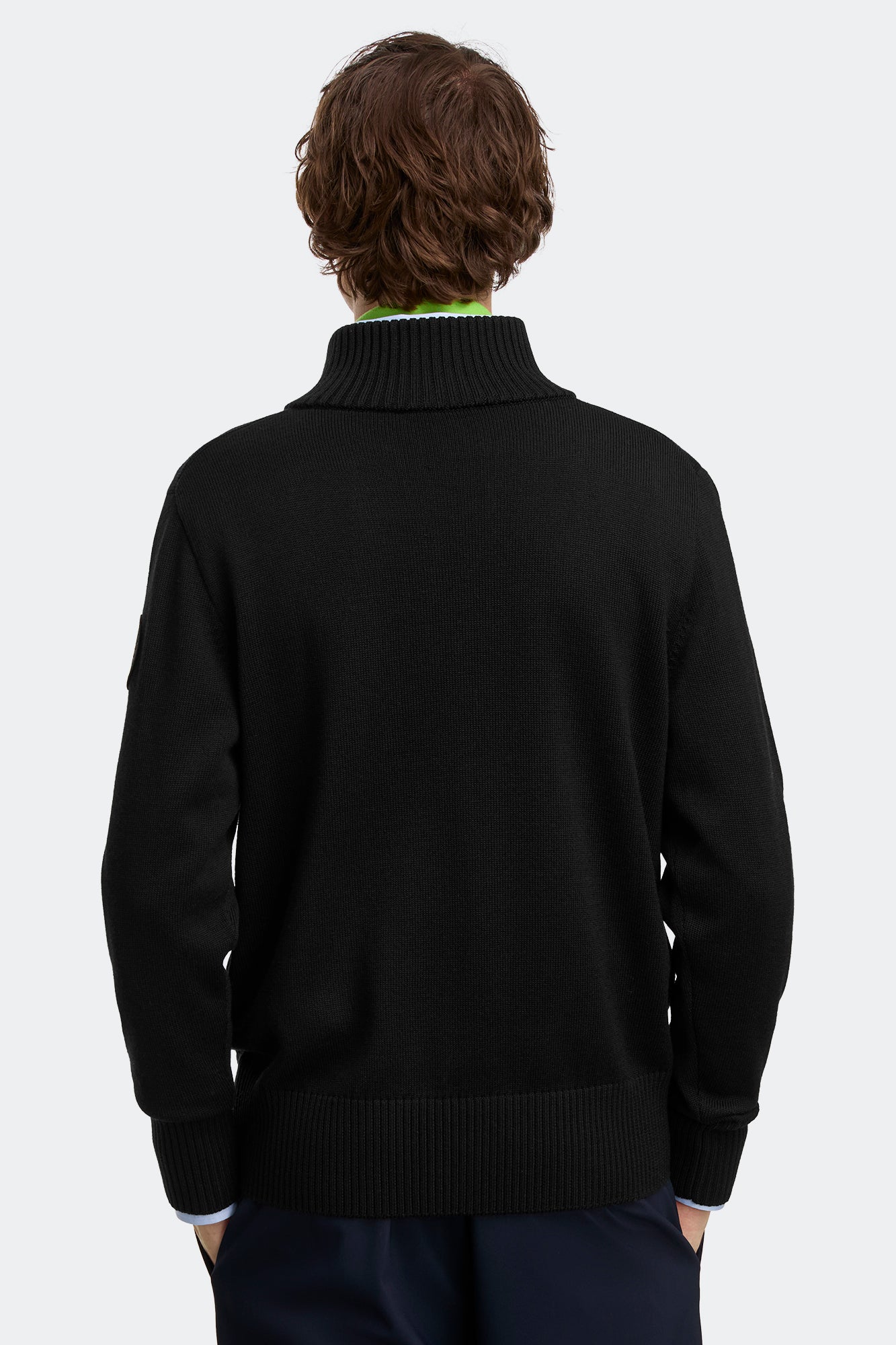 Rosseau ¼ Zip Sweater (Men) - Black
