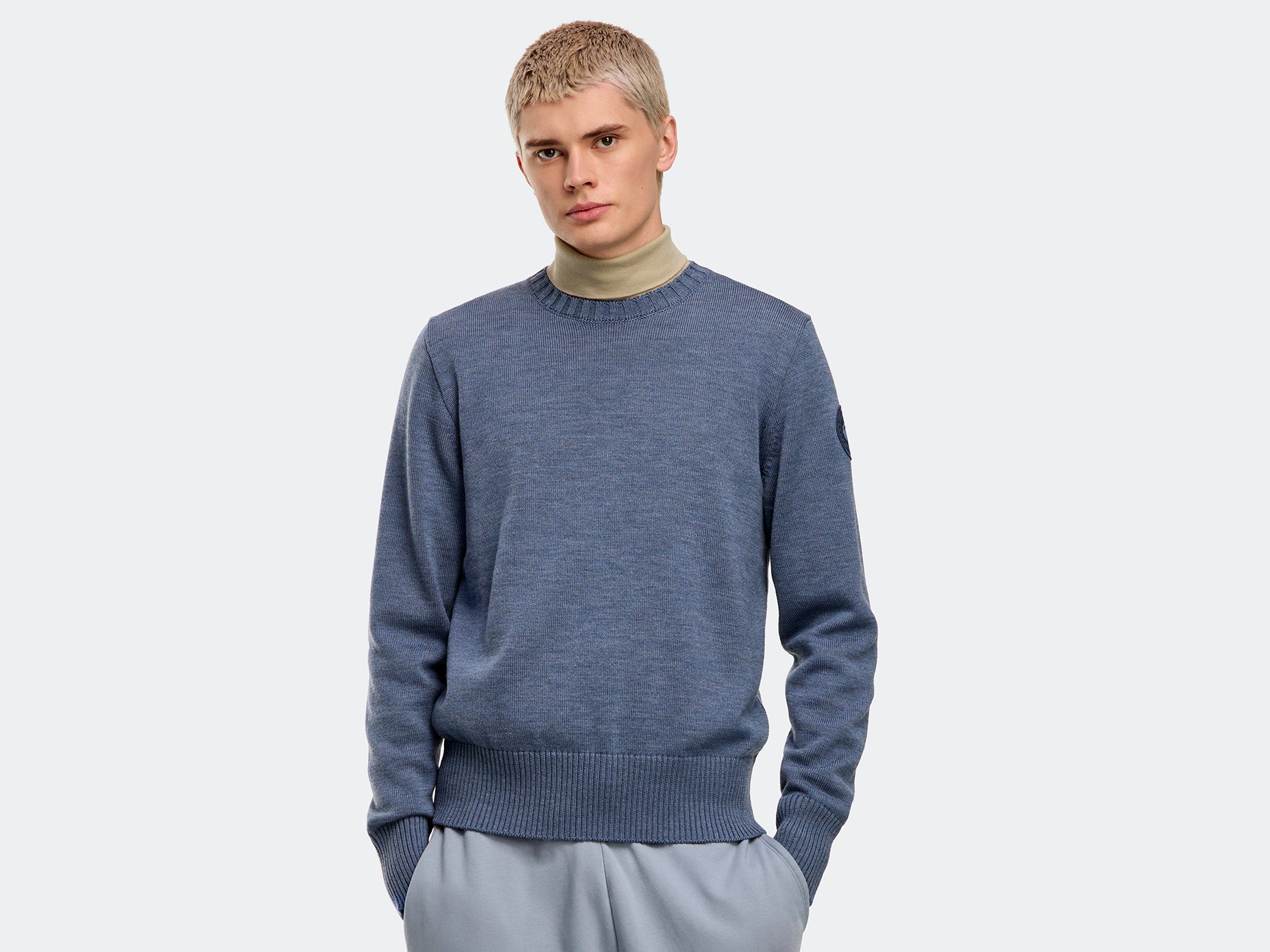 Rosseau Sweater (Men) - Ozone Blue Heather