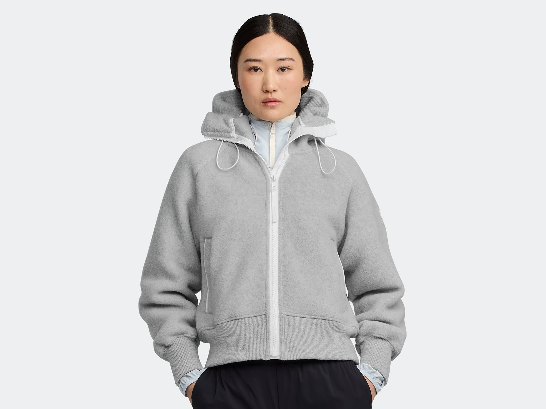 Chilliwack Bomber Kind Fleece HUMANATURE (Women) - Silverbirch Heather