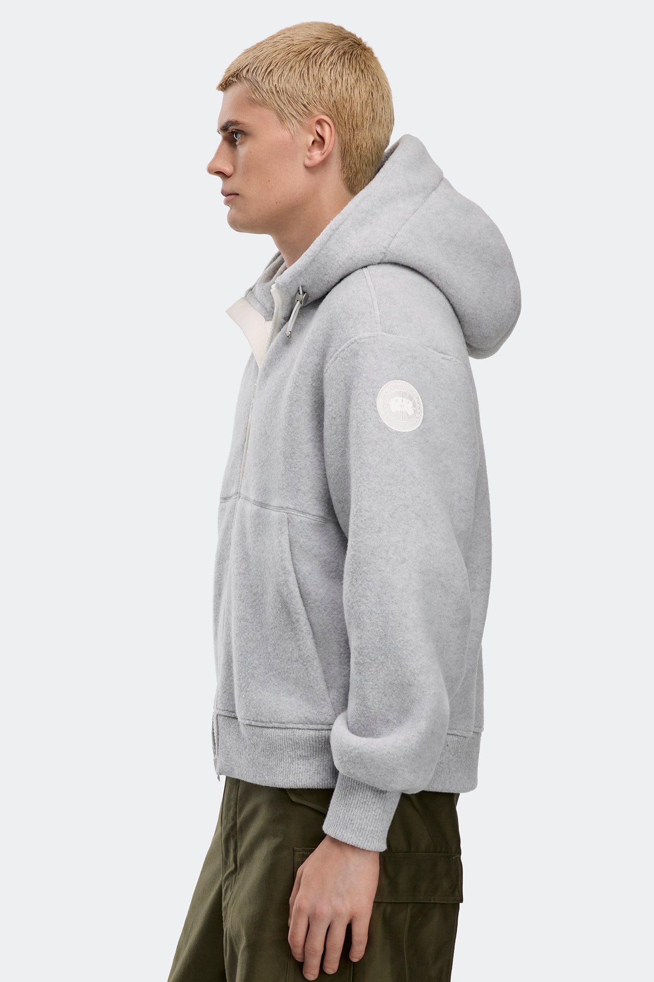 Chilliwack Fleece Bomber White Label (Men) - Silverbirch Heather - Image 3